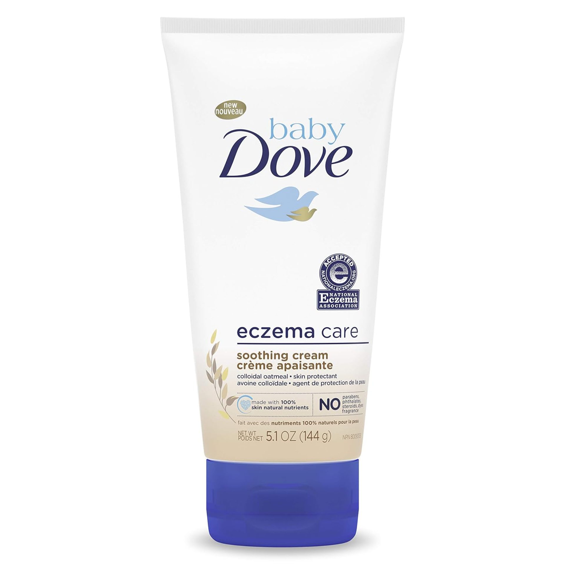 Baby Dove Soothing-Cream To Soothe Delicate Baby Skin Eczema Care No Artificial Perfume or Color, Paraben Free, Phthalate Free 5.1 oz Baby Dove Soothing-Cream To Soothe Delicate Baby Skin Eczema Care No Artificial Perfume or Color, Paraben Free, Phthalate Free 5.1 oz