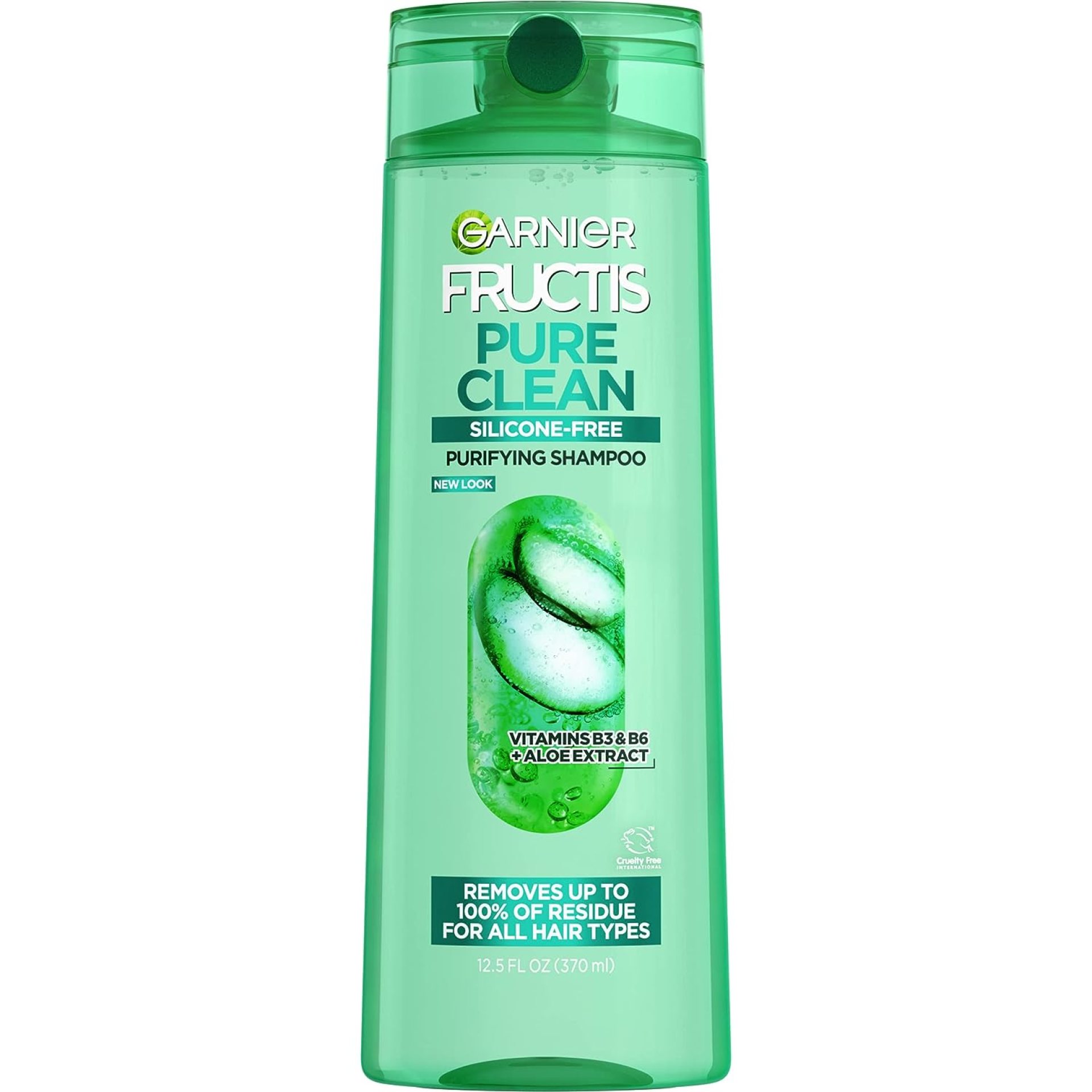 Garnier Fructis Pure Clean Purifying Shampoo, Silicone-Free, 12.5 Fl Oz, 1 Count (Packaging May Vary) Garnier Fructis Pure Clean Purifying Shampoo, Silicone-Free, 12.5 Fl Oz, 1 Count (Packaging May Vary)