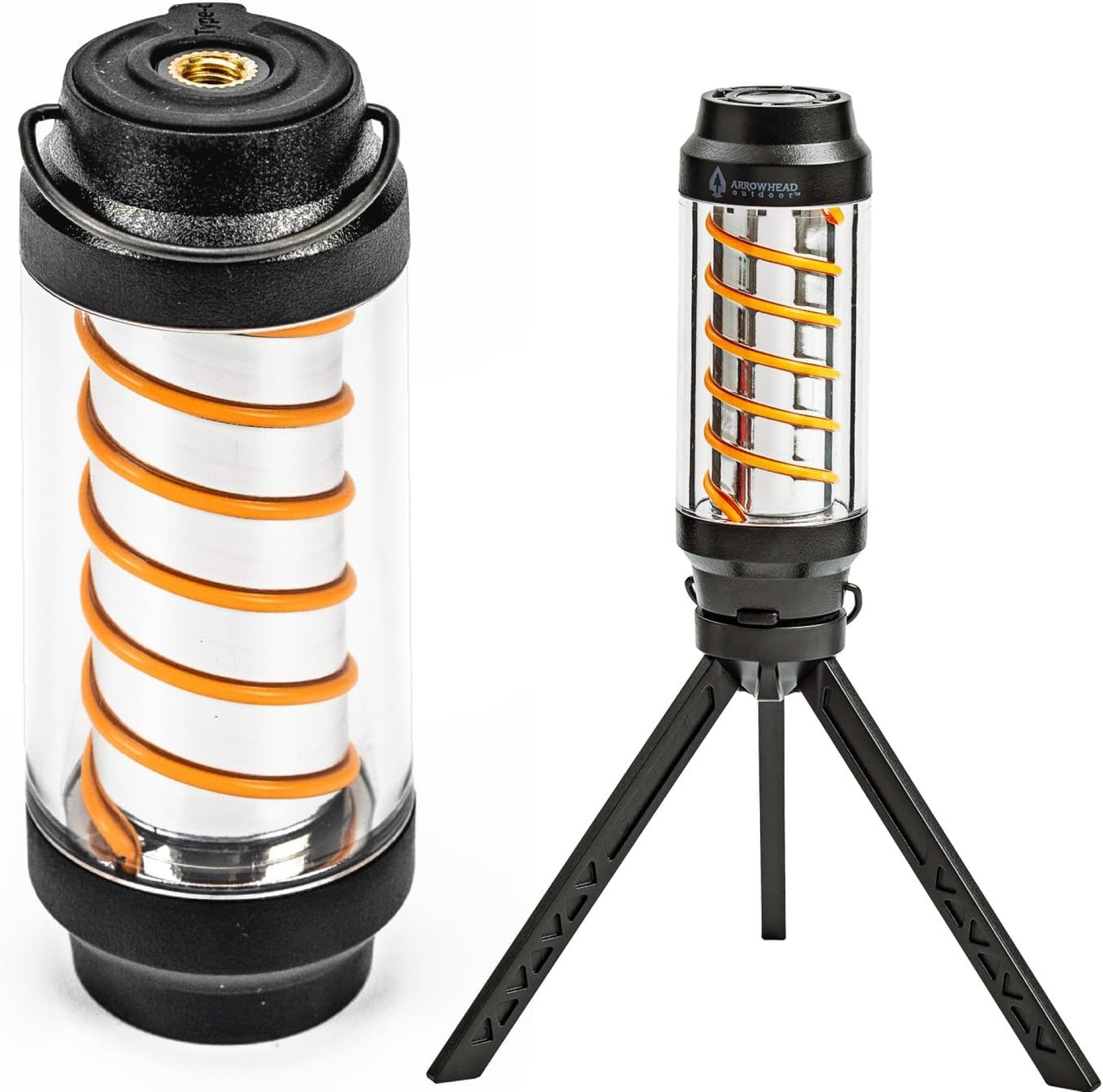 ARROWHEAD OUTDOOR 3.5-inch Convertible LED Camping Lantern Flashlight, 7 Lighting Modes, USB-C Charging, IP6X, Max. 90 Lumens, Tripod and Carabiner Included, Black ARROWHEAD OUTDOOR 3.5-inch Convertible LED Camping Lantern Flashlight, 7 Lighting Modes, USB-C Charging, IP6X, Max. 90 Lumens, Tripod and Carabiner Included, Black