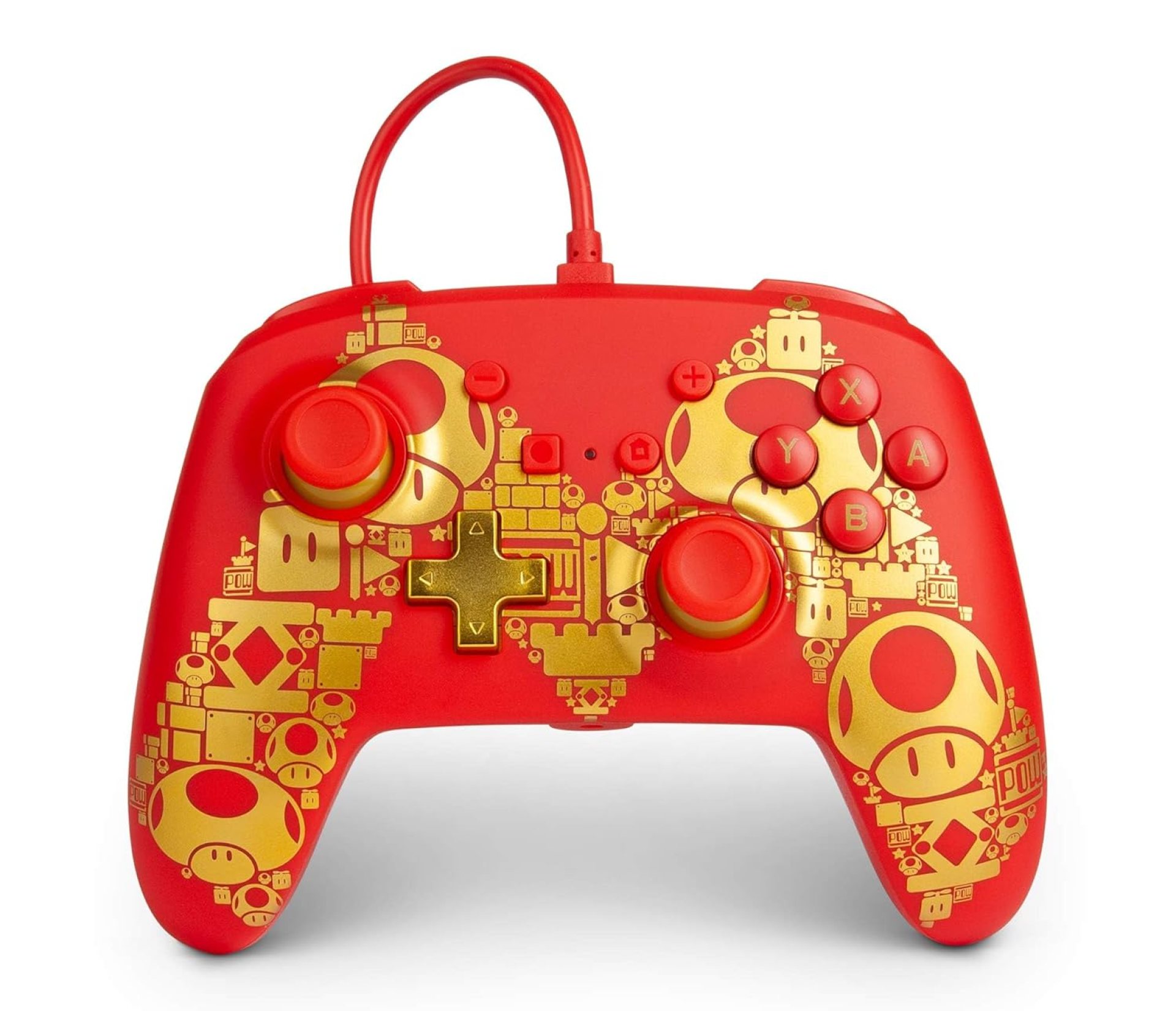 PowerA Enhanced Wired Controller for Nintendo Switch – Golden M, Gamepad, Wired Video Game Controller, Gaming Controller – Nintendo Switch PowerA Enhanced Wired Controller for Nintendo Switch – Golden M, Gamepad, Wired Video Game Controller, Gaming Controller – Nintendo Switch