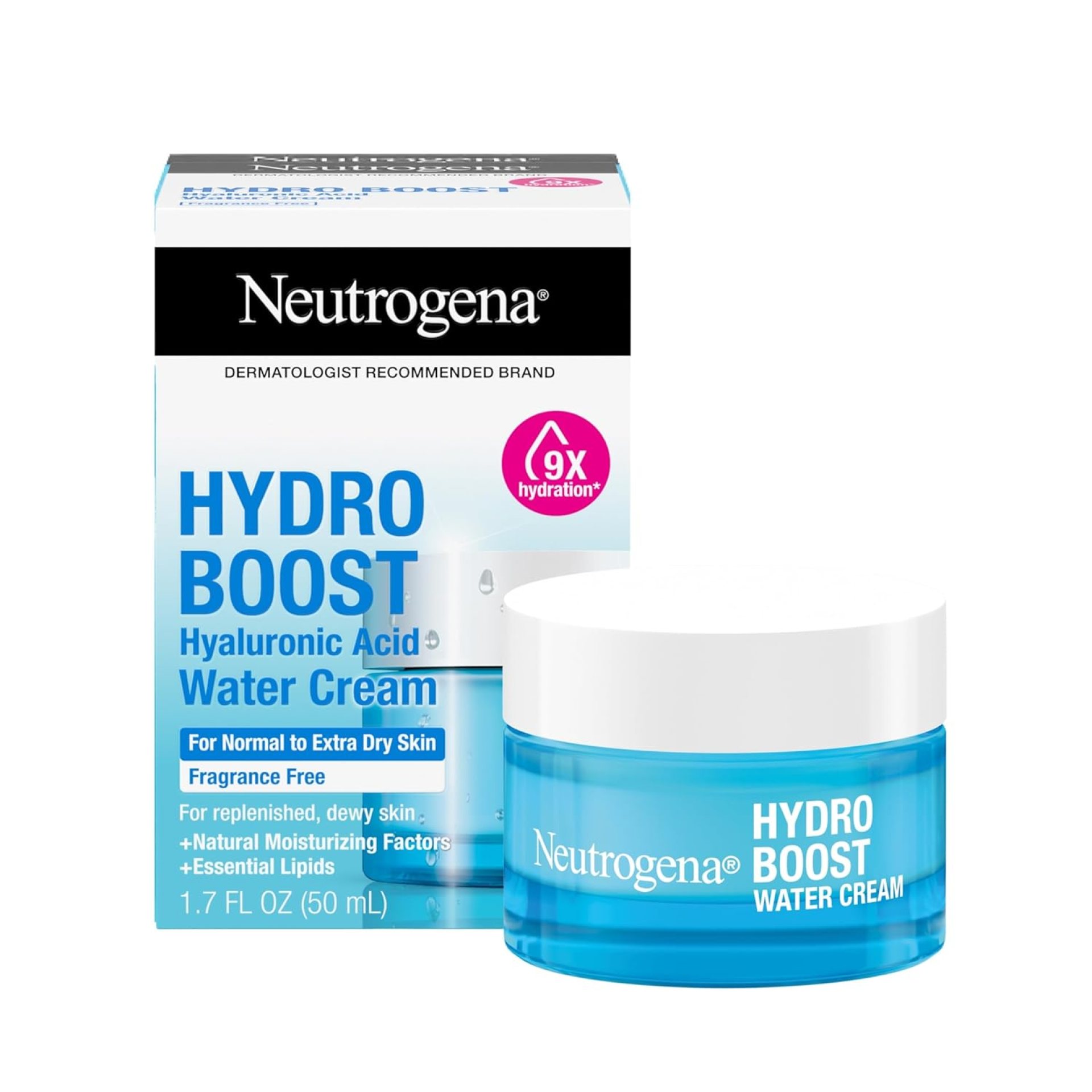 Neutrogena Hydro Boost Skincare Set, Hydro Boost Fragrance Free Water Cream Face Moisturizer, 1.7 fl oz, & Trial Size Hydro Boost Fragrance Free Hydrating Gel Facial Cleanser, 0.5 fl oz Neutrogena Hydro Boost Skincare Set, Hydro Boost Fragrance Free Water Cream Face Moisturizer, 1.7 fl oz, & Trial Size Hydro Boost Fragrance Free Hydrating Gel Facial Cleanser, 0.5 fl oz