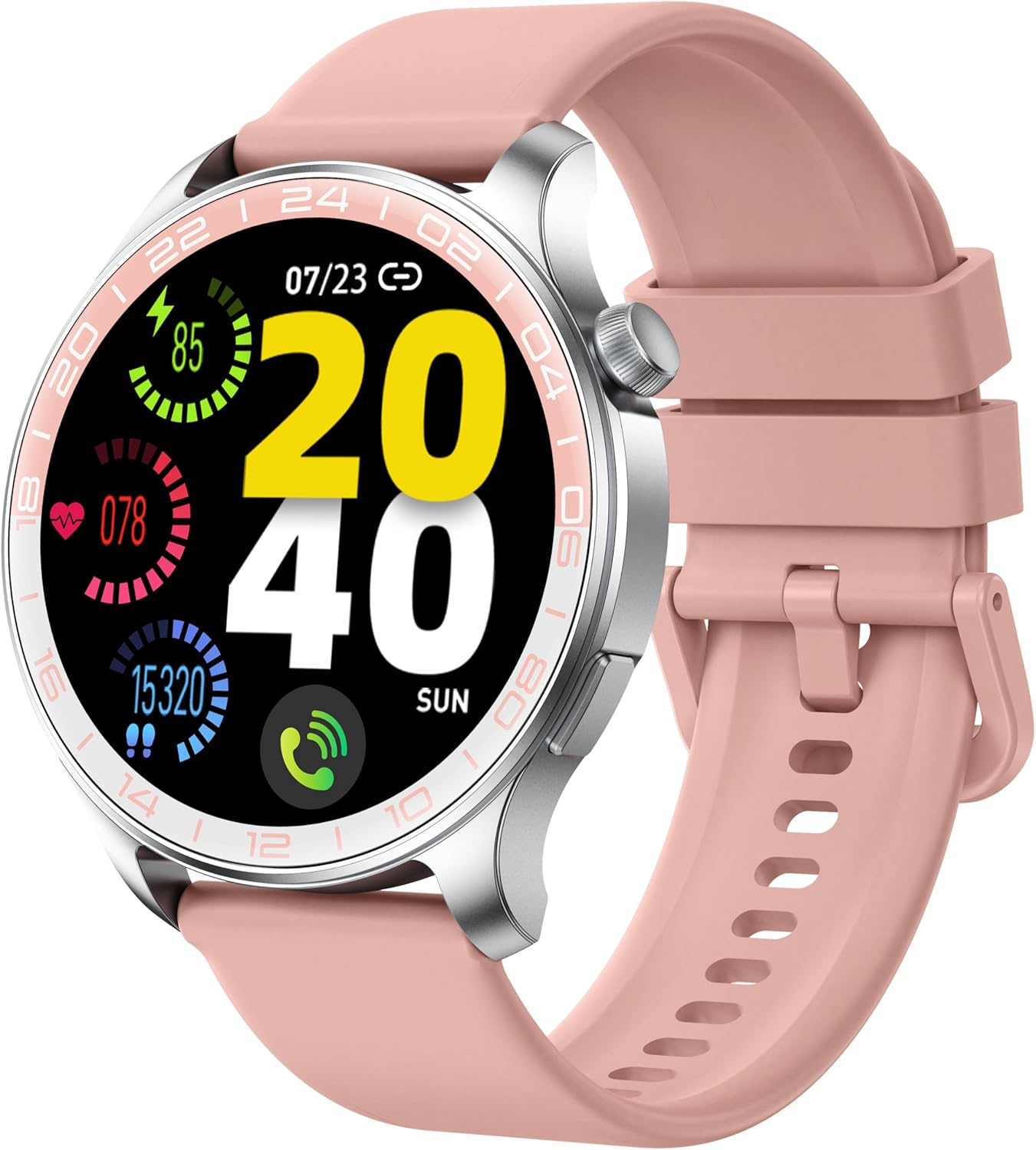 Smart Watch, 40mm AMOLED Touchscreen Smartwatch for Men Women (Answer/Make Call), Fitness Tracker with 110+ Sport Modes, IP68 Waterproof/Spo2/Pedometer/Sleep Monitor, Activity Tracker for Android iOS Smart Watch, 40mm AMOLED Touchscreen Smartwatch for Men Women (Answer/Make Call), Fitness Tracker with 110+ Sport Modes, IP68 Waterproof/Spo2/Pedometer/Sleep Monitor, Activity Tracker for Android iOS