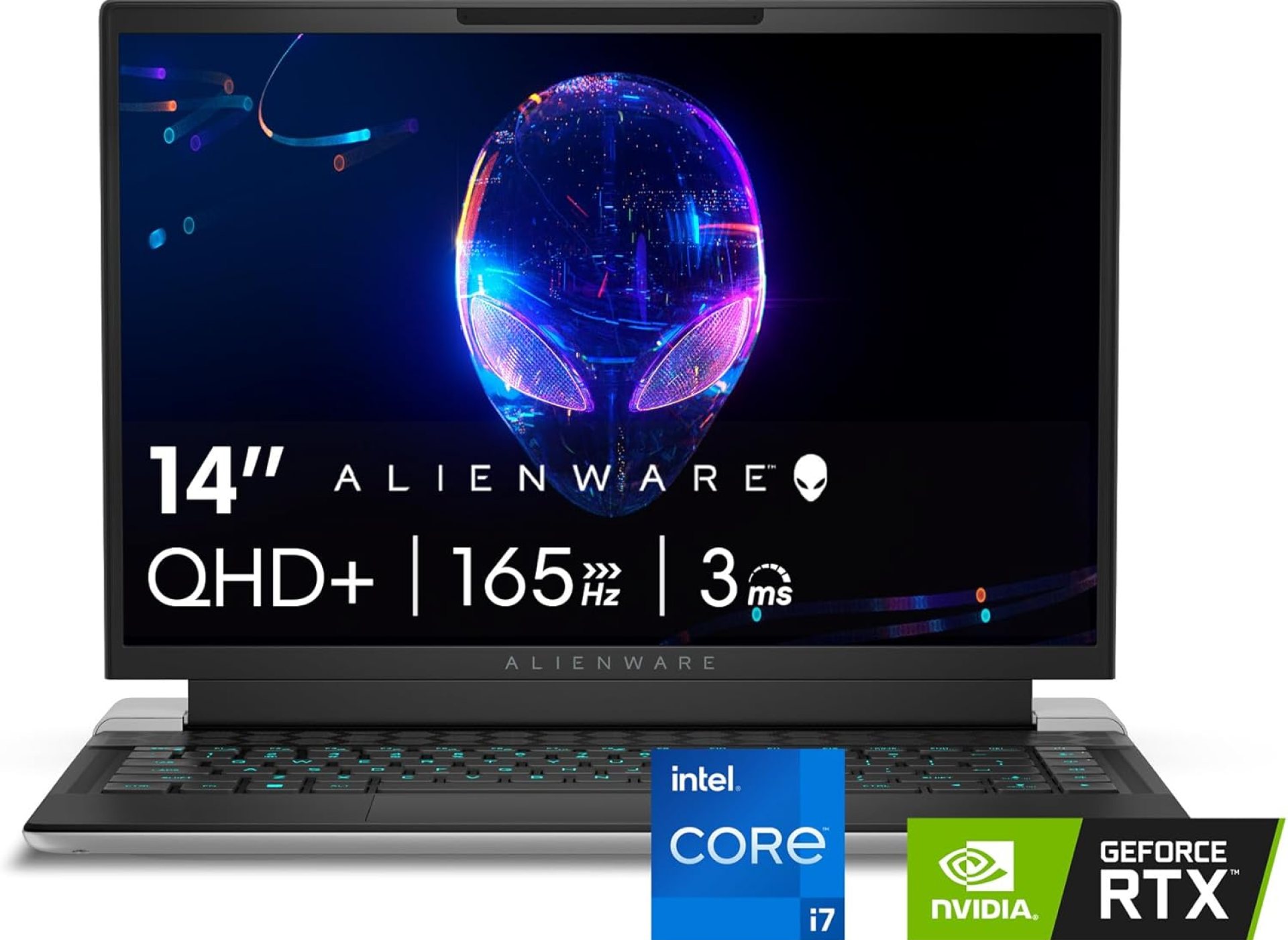 Alienware x14 R2 Gaming Laptop 14″ QHD+ 165Hz G-Sync, Intel Core i7-13620H, NVIDIA GeForce RTX 4060 8GB, 32GB RAM, 1TB SSD, Windows 11 Home, AlienFX Backlit US Keyboard, Lunar Silver Alienware x14 R2 Gaming Laptop 14″ QHD+ 165Hz G-Sync, Intel Core i7-13620H, NVIDIA GeForce RTX 4060 8GB, 32GB RAM, 1TB SSD, Windows 11 Home, AlienFX Backlit US Keyboard, Lunar Silver
