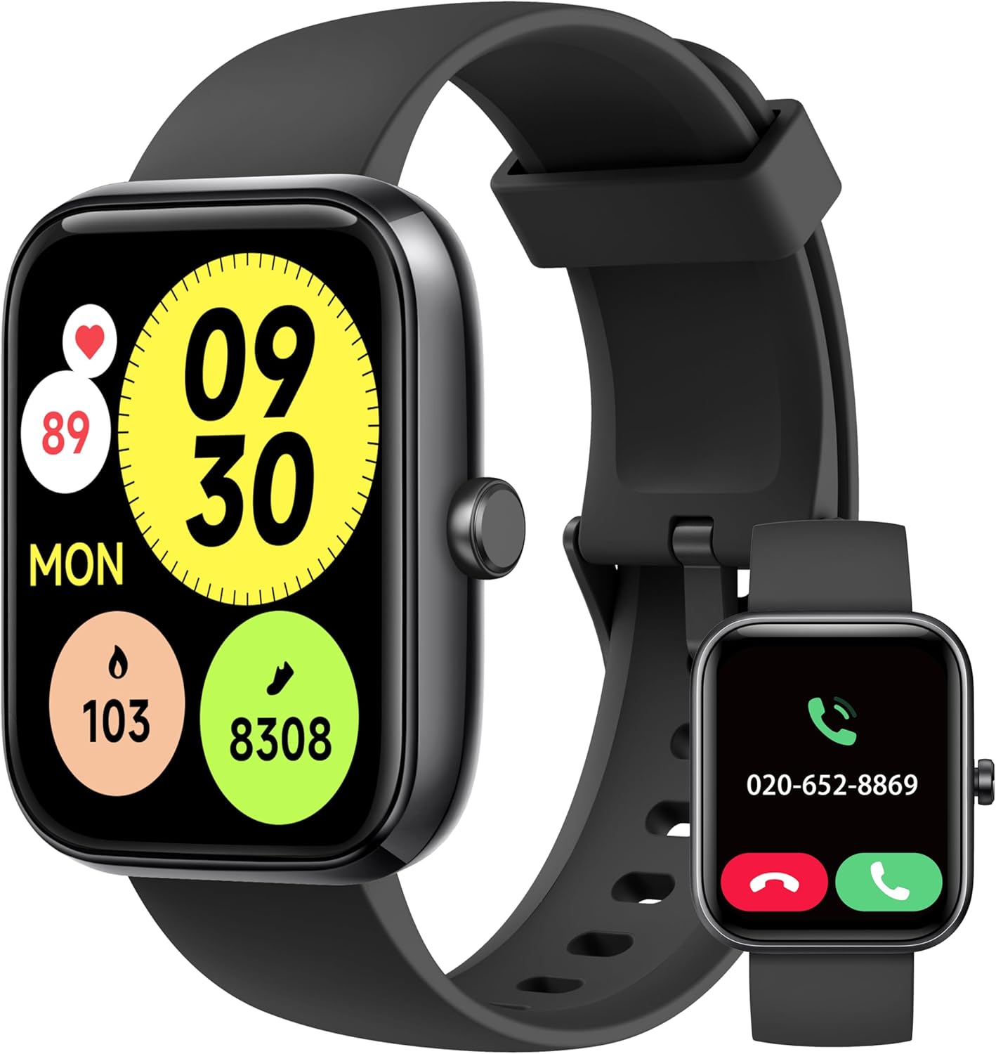 Smart Watch, 1.83” Smartwatch Women Men Answer Make Calls, Alexa Fitness Watch, IP68 Waterproof Fitness Tracker, Heart Rate Monitor, 100+ Sports Pedometer Watch, Timer for android & iOS Phone Smart Watch, 1.83” Smartwatch Women Men Answer Make Calls, Alexa Fitness Watch, IP68 Waterproof Fitness Tracker, Heart Rate Monitor, 100+ Sports Pedometer Watch, Timer for android & iOS Phone