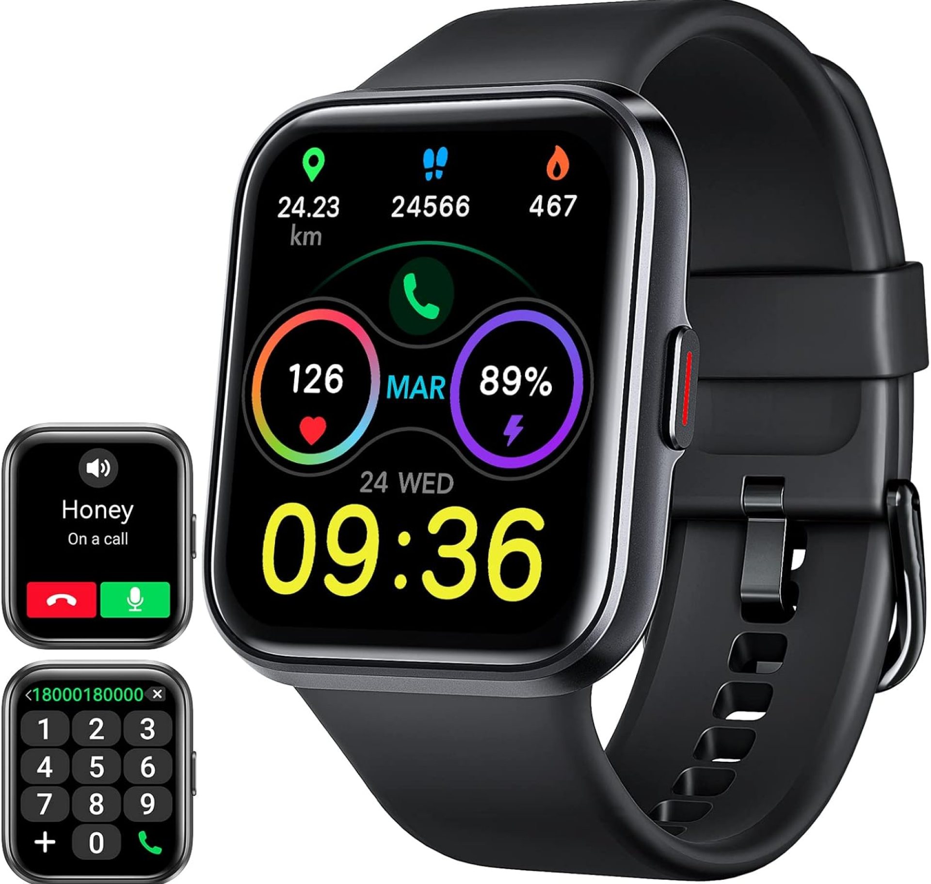 ENOMIR Smart Watch for Men Women(Answer/Make Call), Alexa Built-in,Fitness with Heart Rate SpO2 Sleep Monitor 100 Sports 5ATM Waterproof Activity Trackers and Smartwatches iOS&Android Phones ENOMIR Smart Watch for Men Women(Answer/Make Call), Alexa Built-in,Fitness with Heart Rate SpO2 Sleep Monitor 100 Sports 5ATM Waterproof Activity Trackers and Smartwatches iOS&Android Phones
