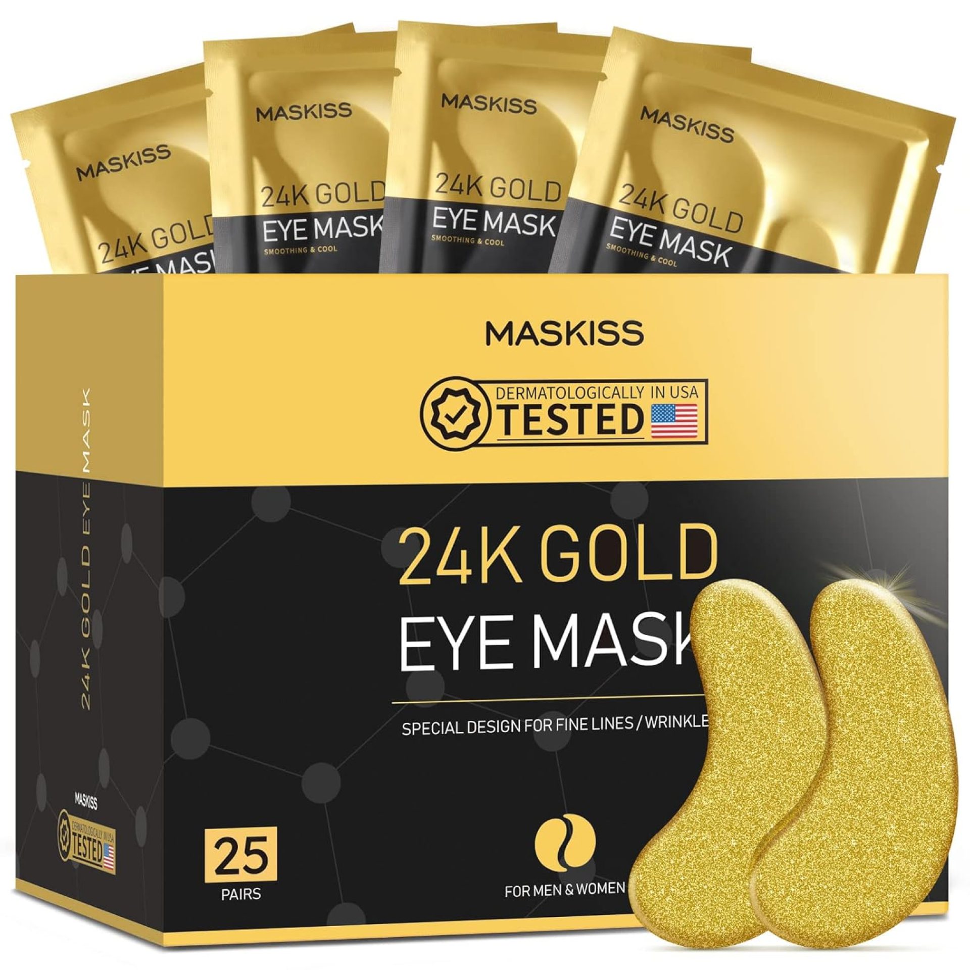 24k Gold Under Eye Patches (25 Pairs), eye mask, Collagen Skin Care Products, Eye Patches for Puffy Eyes, eye masks for dark circles and puffiness 24k Gold Under Eye Patches (25 Pairs), eye mask, Collagen Skin Care Products, Eye Patches for Puffy Eyes, eye masks for dark circles and puffiness