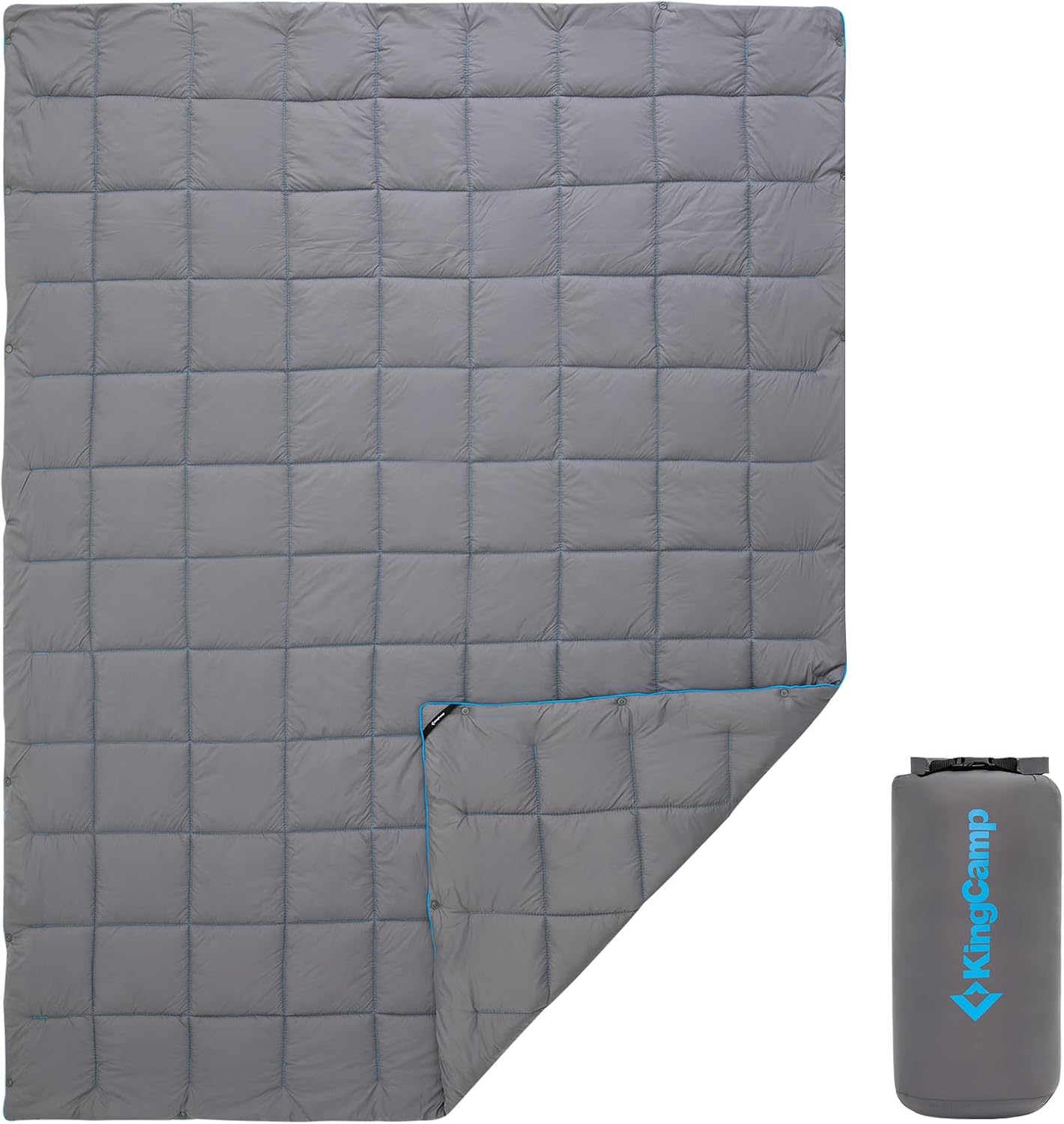 KingCamp Camping Blanket Lightweight, Multifunctional Warm Puffy Outdoor Blanket with Snap Button, Water Repellent, Backpacking Quilt for Travel, Airplane, Hiking, Picnic KingCamp Camping Blanket Lightweight, Multifunctional Warm Puffy Outdoor Blanket with Snap Button, Water Repellent, Backpacking Quilt for Travel, Airplane, Hiking, Picnic