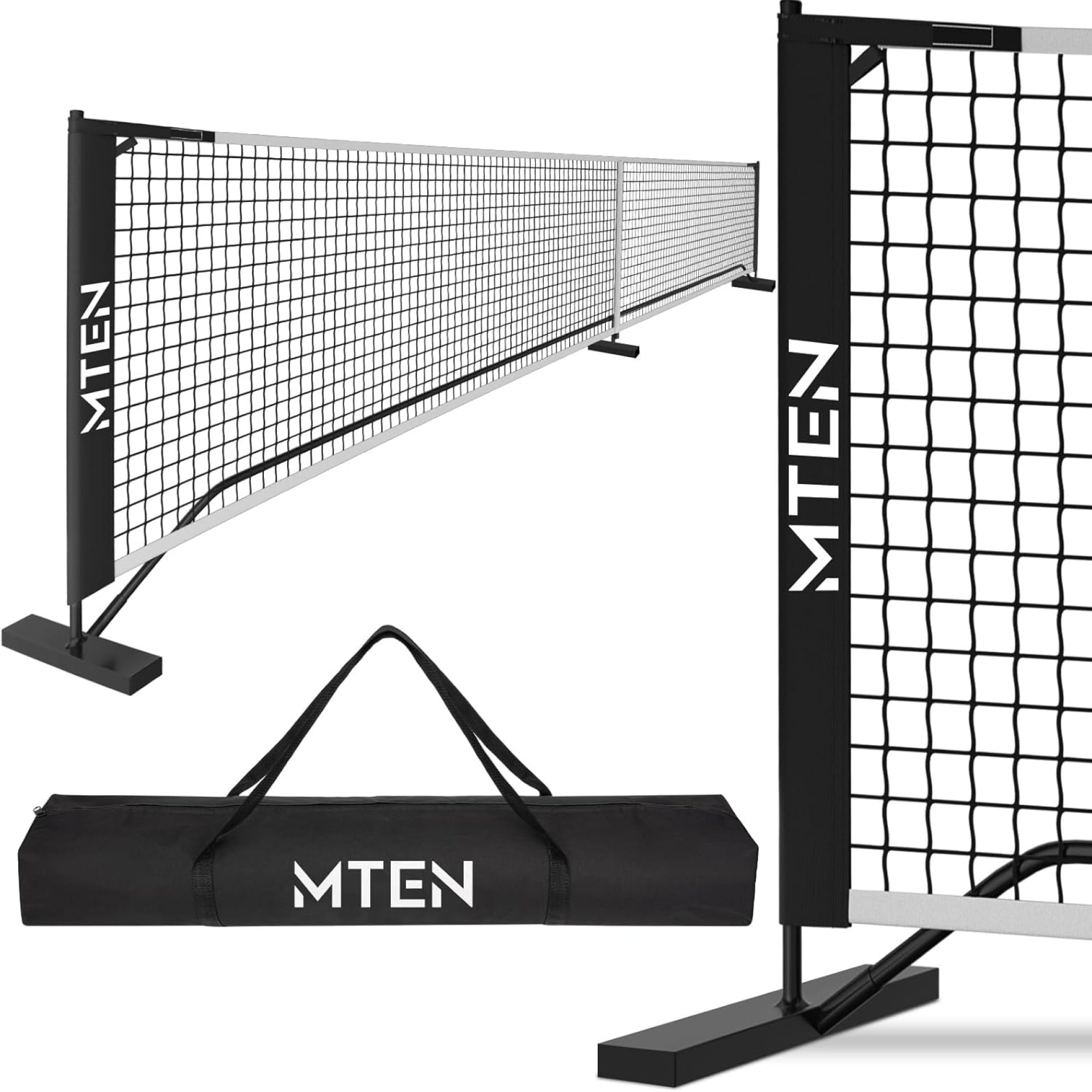 Pickleball Net, Portable Pickleball Net for Driveway, 22 FT USAPA Regulation Size, Steady Metal Frame, with Carrying Bag for Backyards, Driveways, Outdoor Indoor Pickleball Net, Portable Pickleball Net for Driveway, 22 FT USAPA Regulation Size, Steady Metal Frame, with Carrying Bag for Backyards, Driveways, Outdoor Indoor