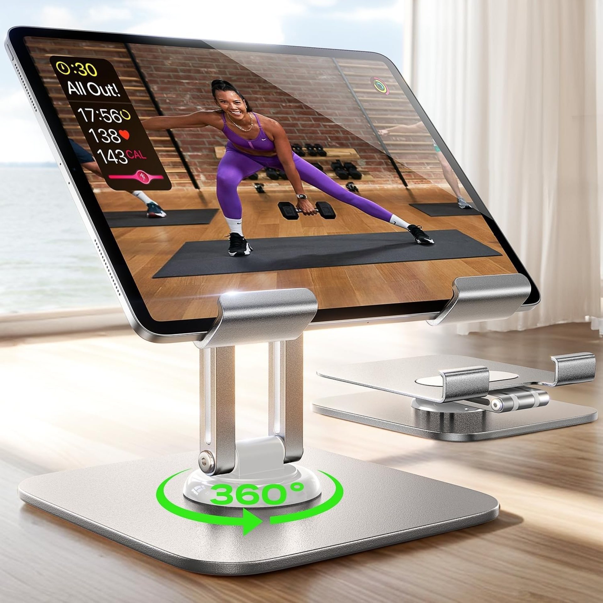LISEN for iPad Stand Holder Adjustable Tablet Stand for Desk, 2025 for iPad Accessories for Computer Accessories Holder for Desk Kindle Table Mount/Monitor/PS/Switch iPhone 12.9″-4.7″ (Sliver) LISEN for iPad Stand Holder Adjustable Tablet Stand for Desk, 2025 for iPad Accessories for Computer Accessories Holder for Desk Kindle Table Mount/Monitor/PS/Switch iPhone 12.9″-4.7″ (Sliver)