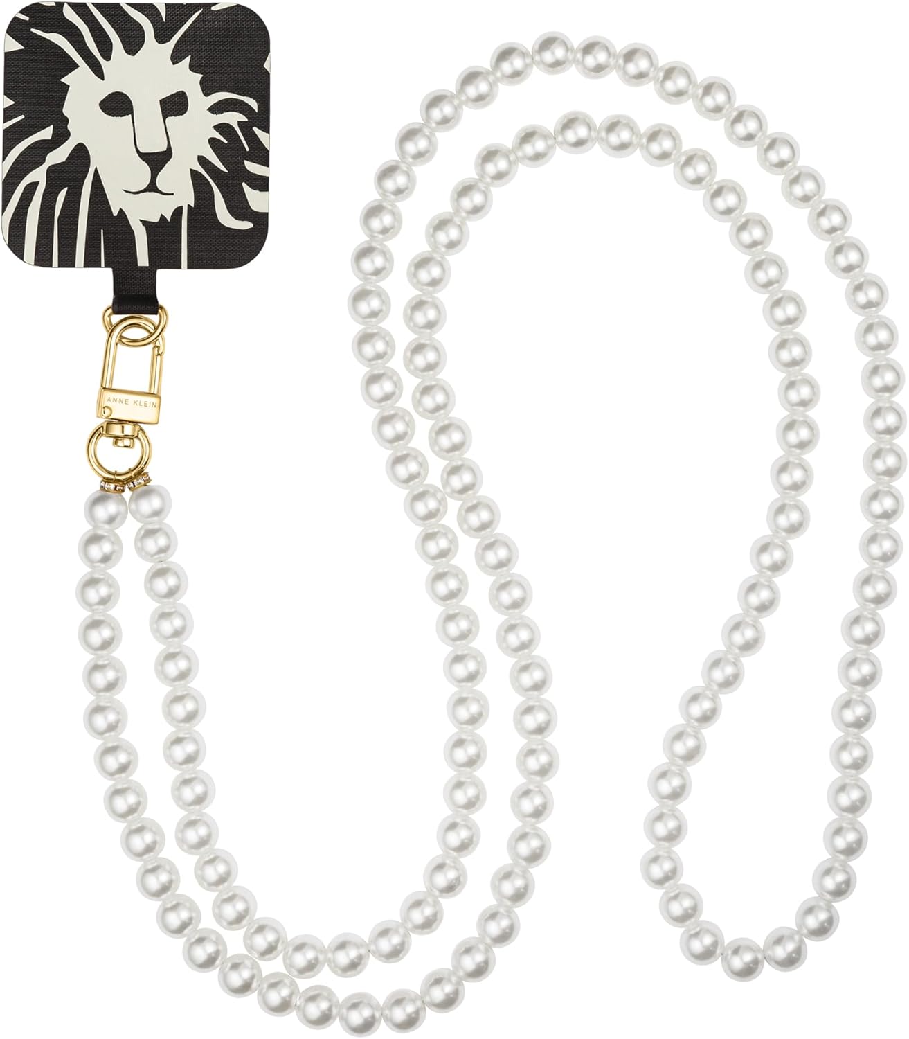 Anne Klein Crossbody iPhone Strap – White Pearl – Hands-Free – Compatible with iPhone Cases Anne Klein Crossbody iPhone Strap – White Pearl – Hands-Free – Compatible with iPhone Cases
