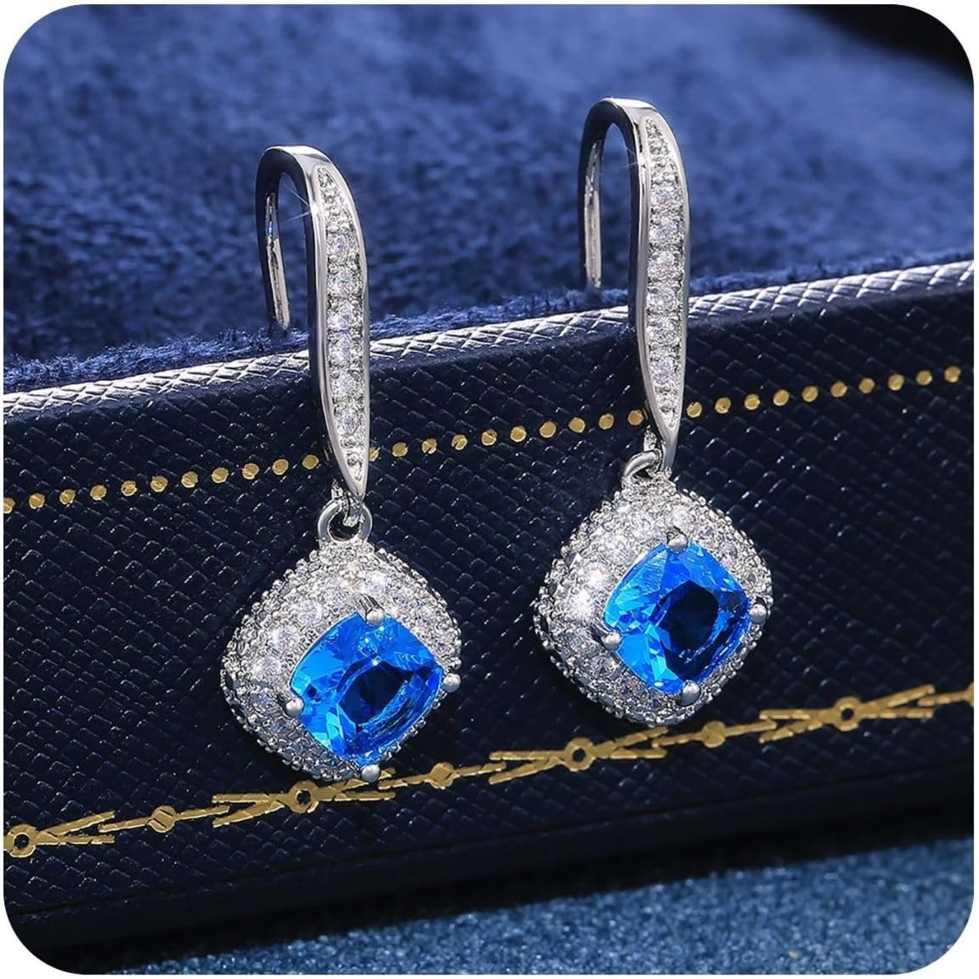 925 Sterling Silver Drop Earrings for Women Trendy Gold Hypoallergenic Dangle Earrings Wedding Earrings Jewelry for Brides 925 Sterling Silver Drop Earrings for Women Trendy Gold Hypoallergenic Dangle Earrings Wedding Earrings Jewelry for Brides
