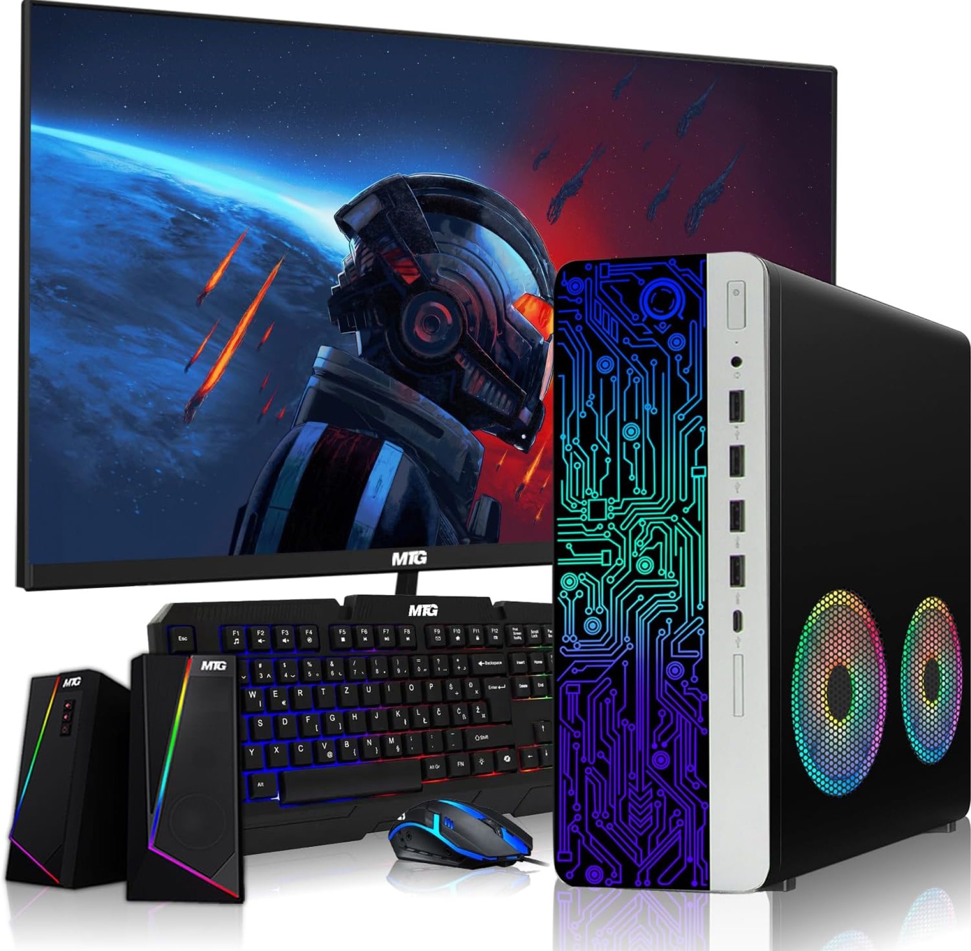 HP G4 Desktop Computer PC AMD Pro A10-9700 R7, 8GB RAM, 256GB SSD, 27 Inch Monitor, RGB Speaker, RGB Keyboard with AI-Enabled Copilot Key, Mouse, 2X ARGB Fan WiFi, Win 10 Pro (Renewed) HP G4 Desktop Computer PC AMD Pro A10-9700 R7, 8GB RAM, 256GB SSD, 27 Inch Monitor, RGB Speaker, RGB Keyboard with AI-Enabled Copilot Key, Mouse, 2X ARGB Fan WiFi, Win 10 Pro (Renewed)