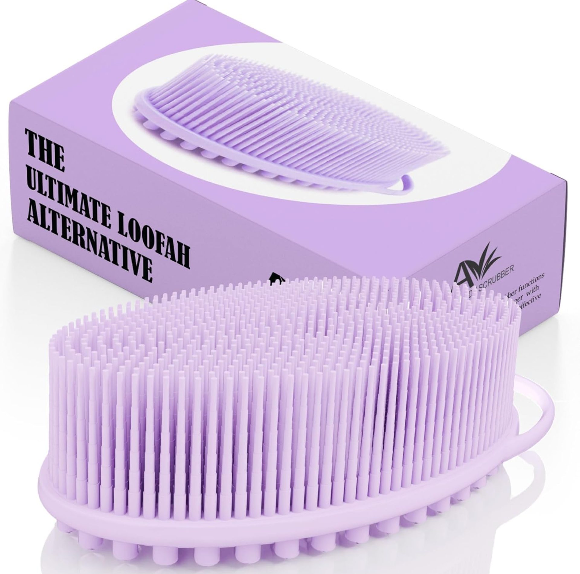 Avilana Silicone Body Scrubber – Dual-Sided Exfoliator for Men & Women, Gentle Loofah Alternative, Easy-to-Clean Silicone Shower Scrubber Avilana Silicone Body Scrubber – Dual-Sided Exfoliator for Men & Women, Gentle Loofah Alternative, Easy-to-Clean Silicone Shower Scrubber