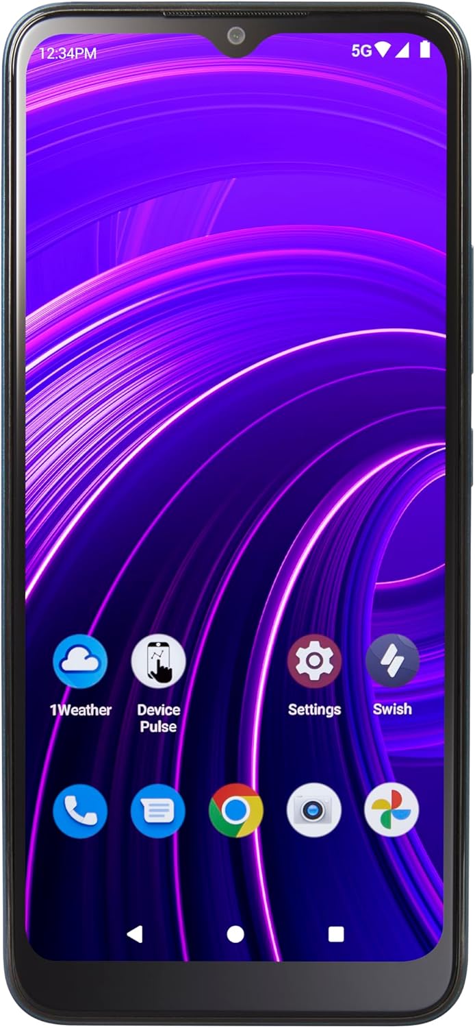 Tracfone | BLU View Speed 5G | Locked | 64GB |4000mAh Battery |13MP Main Camera| Blue |Prepaid Smartphone Tracfone | BLU View Speed 5G | Locked | 64GB |4000mAh Battery |13MP Main Camera| Blue |Prepaid Smartphone