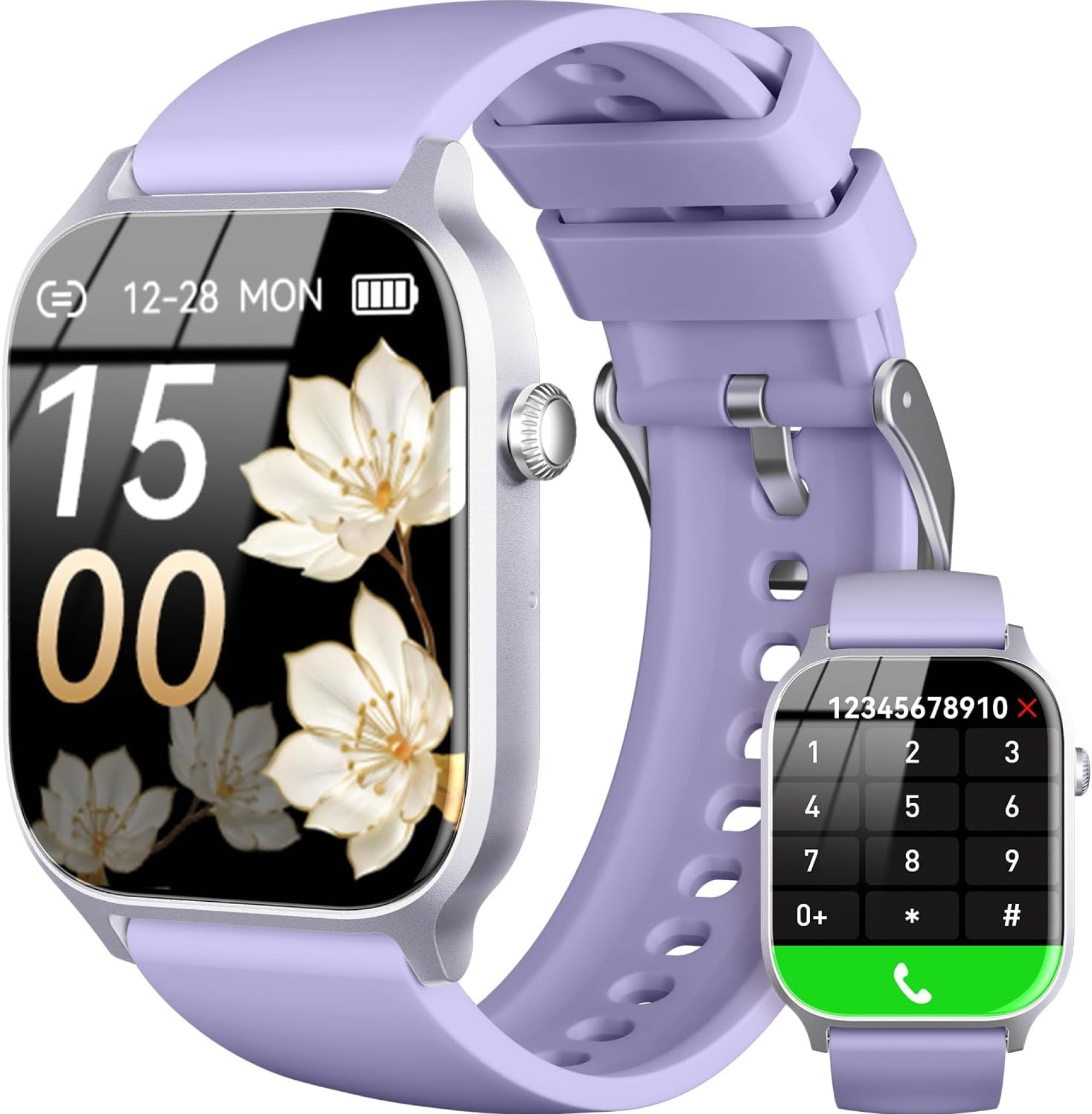 Smart Watch for Men Women- Answer/Make Call, IP68 Waterproof Fitness Tracker Watch with Heart Rate Monitor Sleep Step Counter (Purple, 1.83) Smart Watch for Men Women- Answer/Make Call, IP68 Waterproof Fitness Tracker Watch with Heart Rate Monitor Sleep Step Counter (Purple, 1.83)