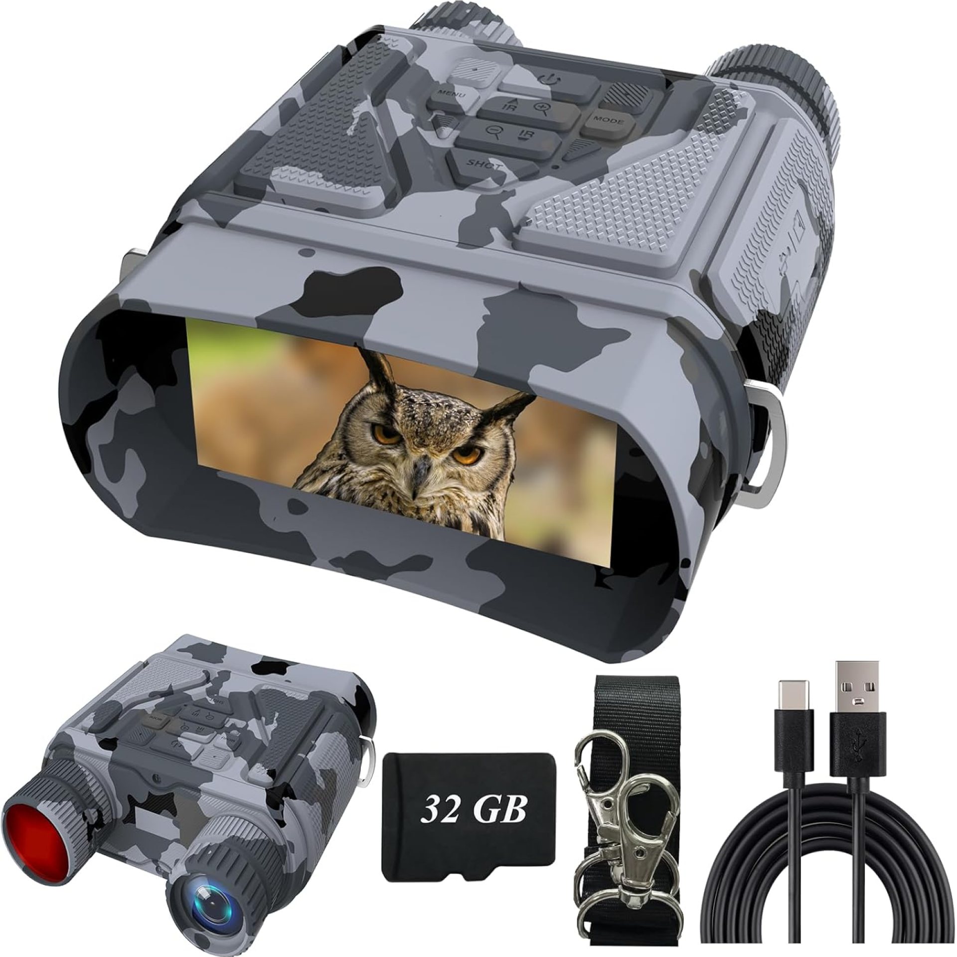 Night Vision Goggles – Night Vision Binoculars for Adults, Gifts for Men Him Husband Dad with 8X Zoom, 4000mAh Rechargeable Gear for Hunting & Camping Night Vision Goggles – Night Vision Binoculars for Adults, Gifts for Men Him Husband Dad with 8X Zoom, 4000mAh Rechargeable Gear for Hunting & Camping