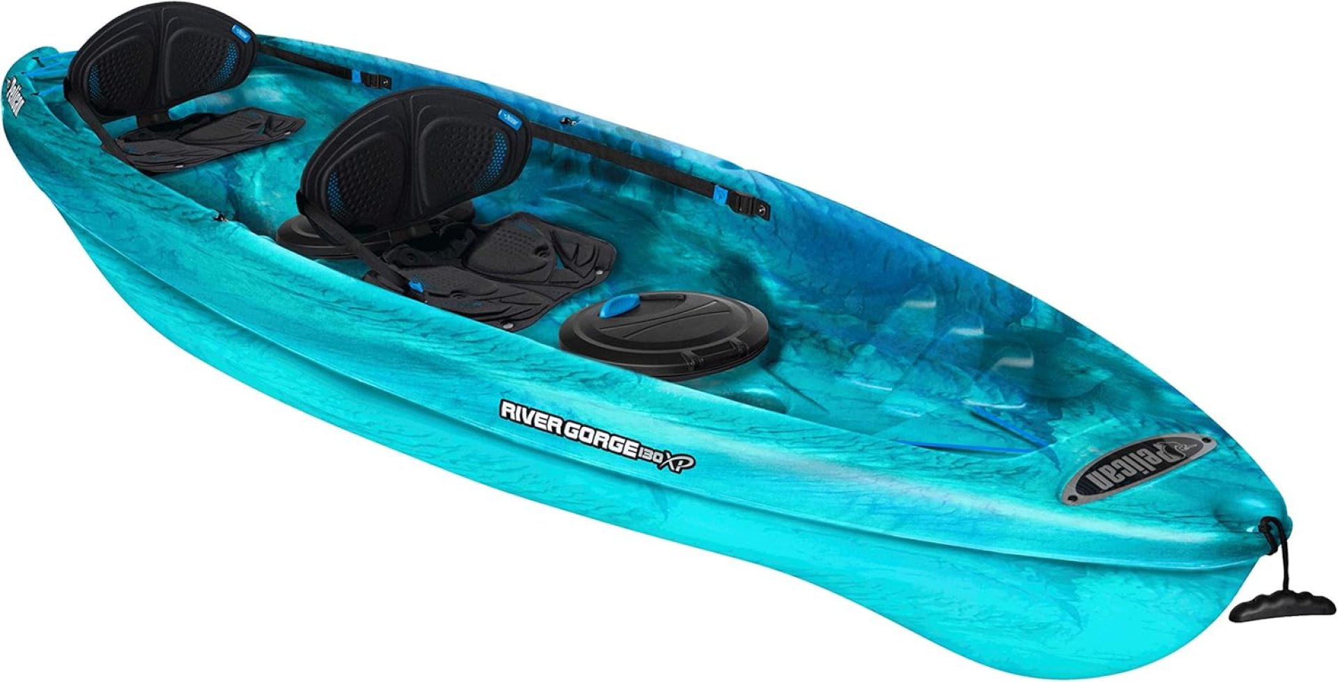 Pelican – River Gorge 130X Tandem Kayak – Sit-on-Top – Recreational 2 Person Kayak – 13 ft Pelican – River Gorge 130X Tandem Kayak – Sit-on-Top – Recreational 2 Person Kayak – 13 ft