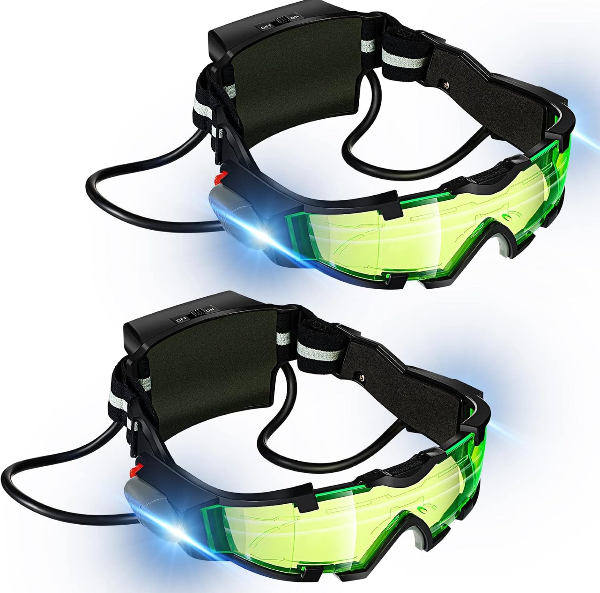 LEIFIDE 2 Pair Night Vision Goggles Night Mission Goggles Kids Camping Gear Gadgets for Kids Hunting Gear Light up Goggles for Kids Boys Girls Role Play Costume Party Gift LEIFIDE 2 Pair Night Vision Goggles Night Mission Goggles Kids Camping Gear Gadgets for Kids Hunting Gear Light up Goggles for Kids Boys Girls Role Play Costume Party Gift
