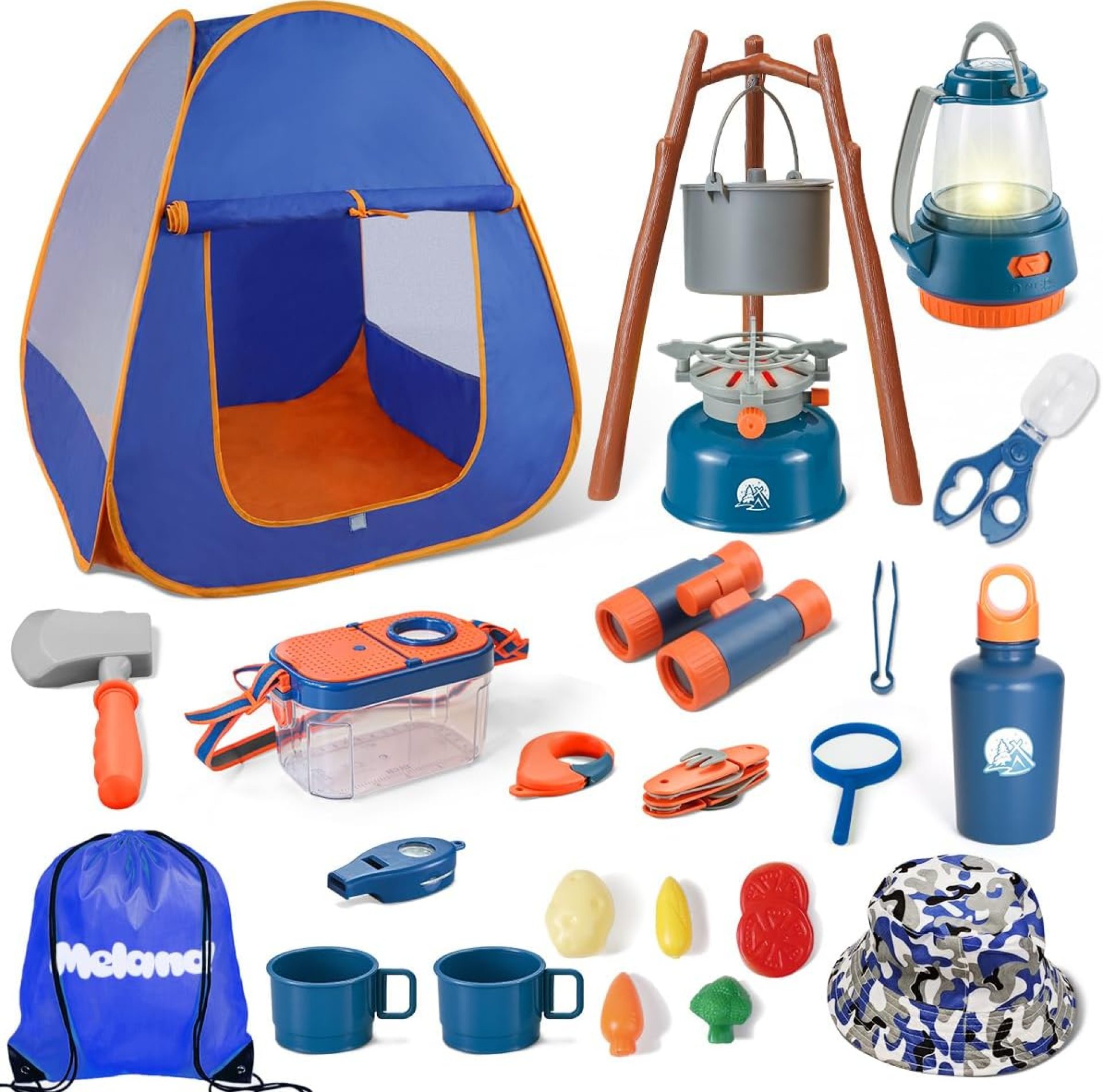 Meland Kids Camping Set with Tent – Camping Gear Toy with Pretend Play Outdoor Toy for Toddlers Birthday Gift Meland Kids Camping Set with Tent – Camping Gear Toy with Pretend Play Outdoor Toy for Toddlers Birthday Gift
