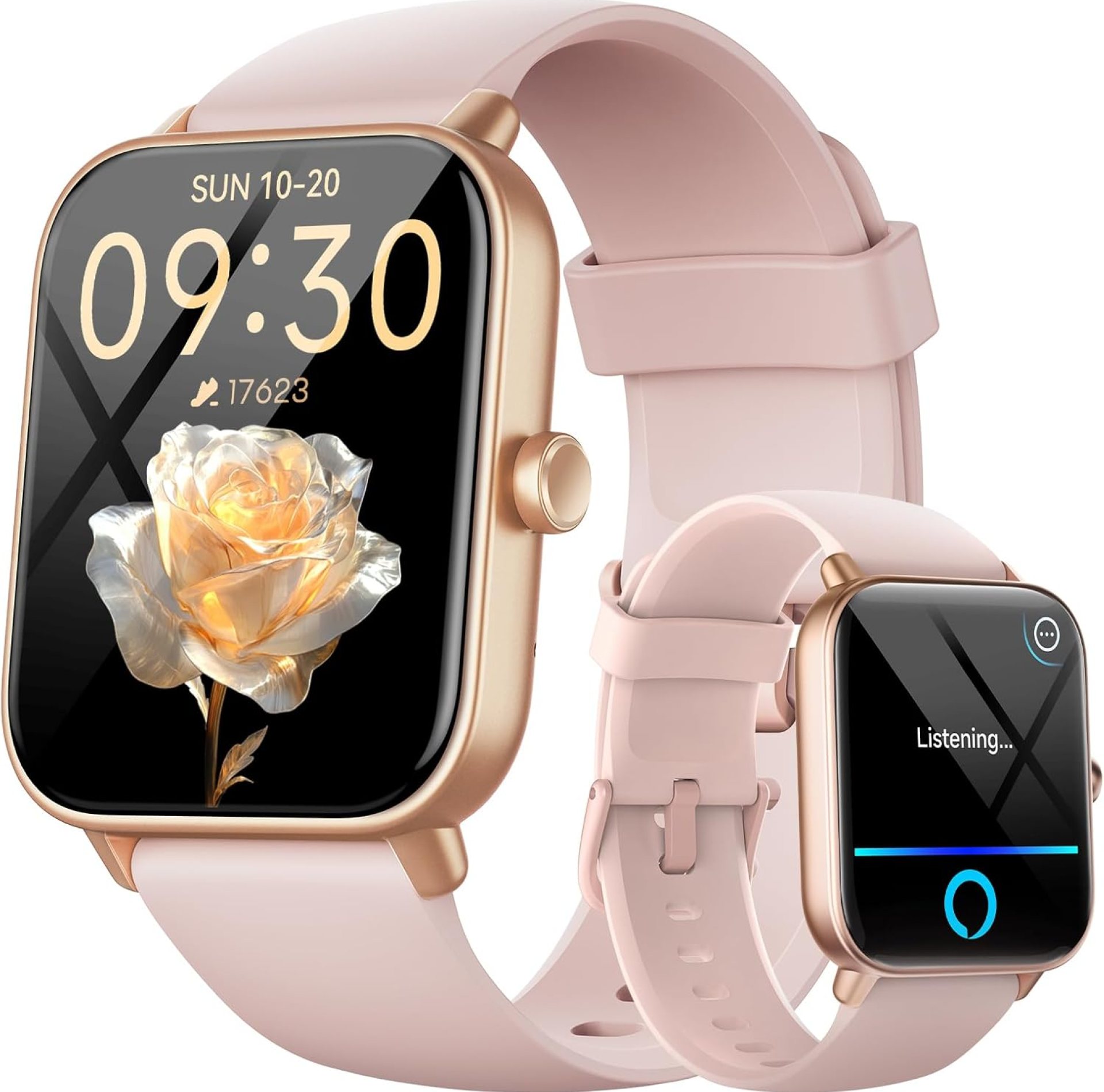 aeac Smart Watches for Women iPhone & Android, Alexa Bulit-in, 1.8″ Smart Watch with Answer/Make Calls, Fitness Watch with Heart Rate/Sleep/SpO2 Monitor, Pedometer, IP68 Waterproof, 120+ Sport Modes aeac Smart Watches for Women iPhone & Android, Alexa Bulit-in, 1.8″ Smart Watch with Answer/Make Calls, Fitness Watch with Heart Rate/Sleep/SpO2 Monitor, Pedometer, IP68 Waterproof, 120+ Sport Modes
