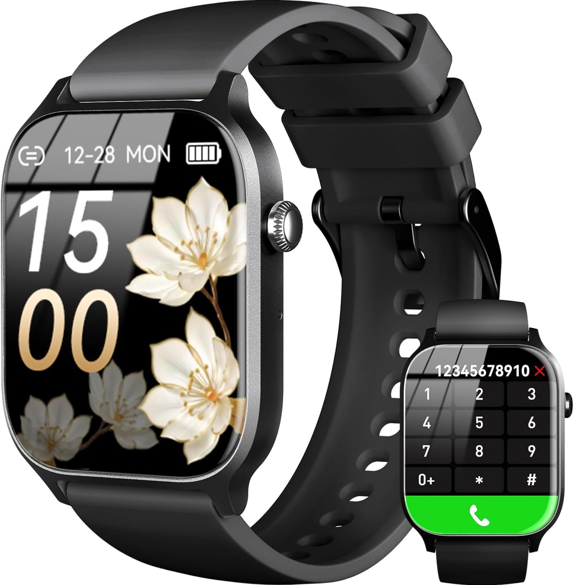 Smart Watch for Men Women- Answer/Make Call, 2024 IP68 Waterproof Fitness Tracker Watch with Heart Rate Monitor Sleep Step Counter Activity Smartwatch for Samsung Andriod iPhone iOS Compatible Smart Watch for Men Women- Answer/Make Call, 2024 IP68 Waterproof Fitness Tracker Watch with Heart Rate Monitor Sleep Step Counter Activity Smartwatch for Samsung Andriod iPhone iOS Compatible