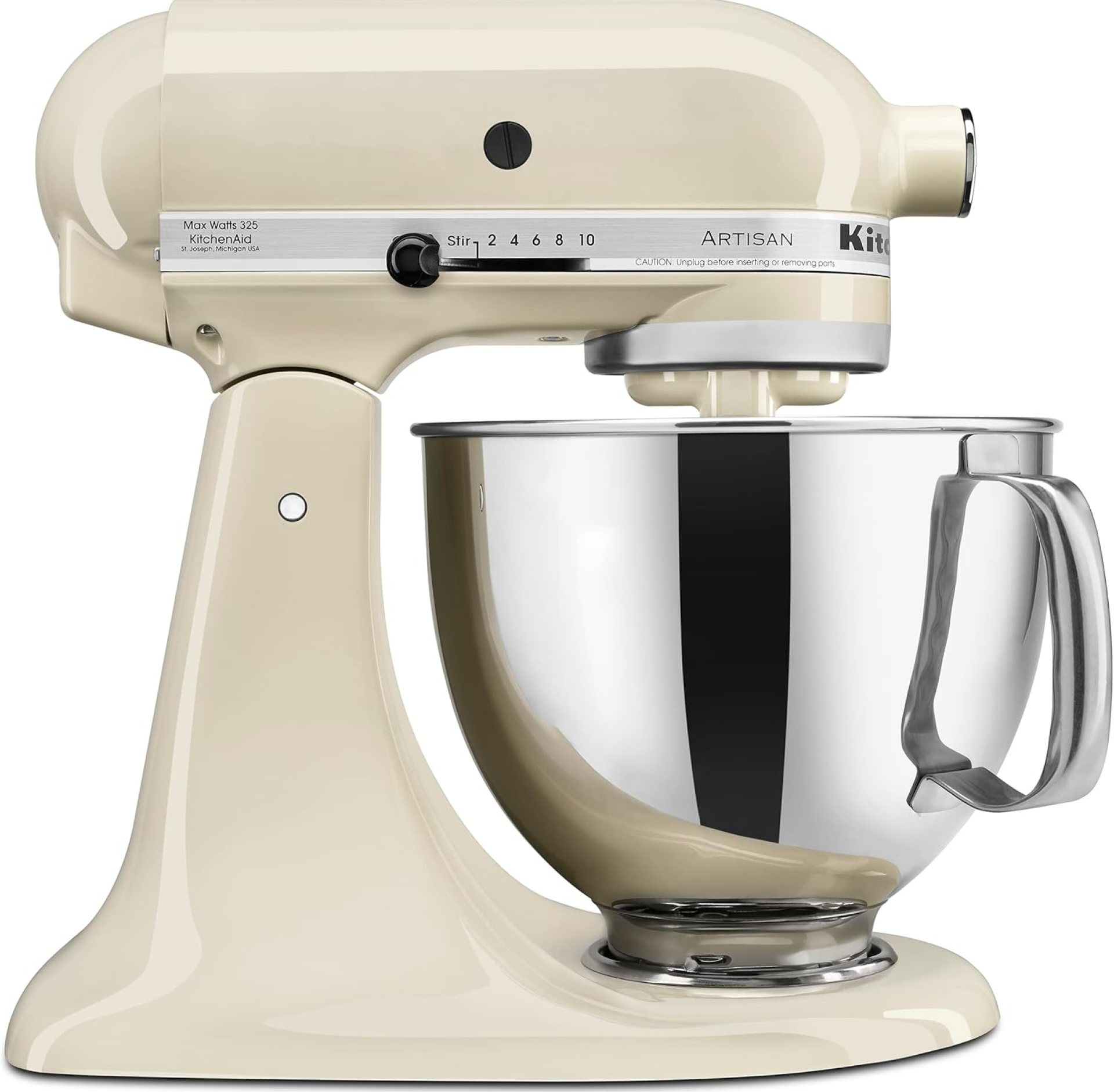 KitchenAid Artisan Series 5 Quart Tilt Head Stand Mixer with Pouring Shield KSM150PS, Almond Cream KitchenAid Artisan Series 5 Quart Tilt Head Stand Mixer with Pouring Shield KSM150PS, Almond Cream