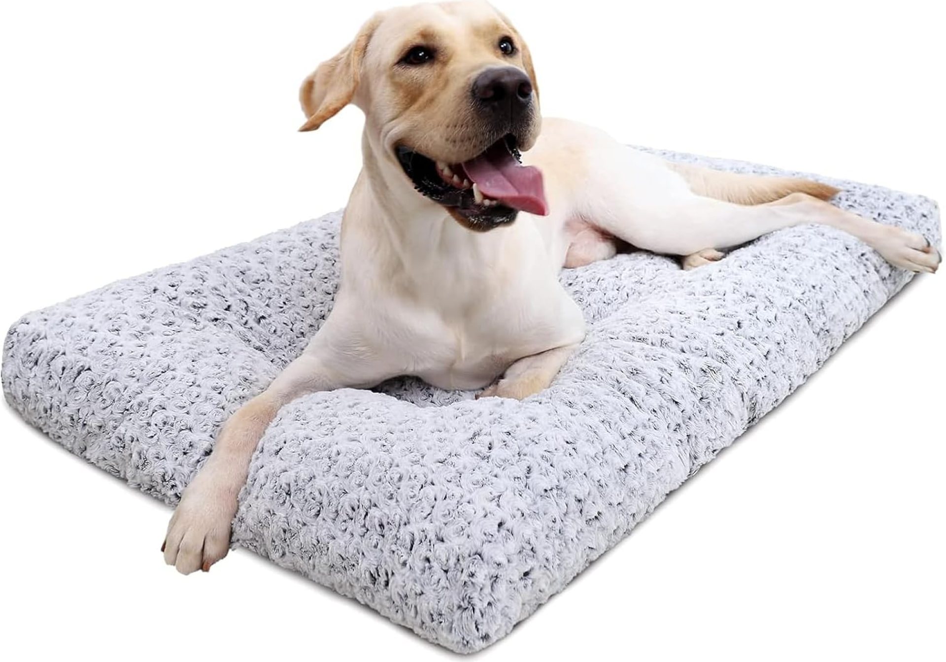 KSIIA Washable Dog Bed Deluxe Plush Dog Crate Beds Comfy Kennel Pad Anti-Slip Pet Sleeping Mat for Large, Jumbo, Medium, Small Dogs Breeds, 35″ x 23″, Gray KSIIA Washable Dog Bed Deluxe Plush Dog Crate Beds Comfy Kennel Pad Anti-Slip Pet Sleeping Mat for Large, Jumbo, Medium, Small Dogs Breeds, 35″ x 23″, Gray