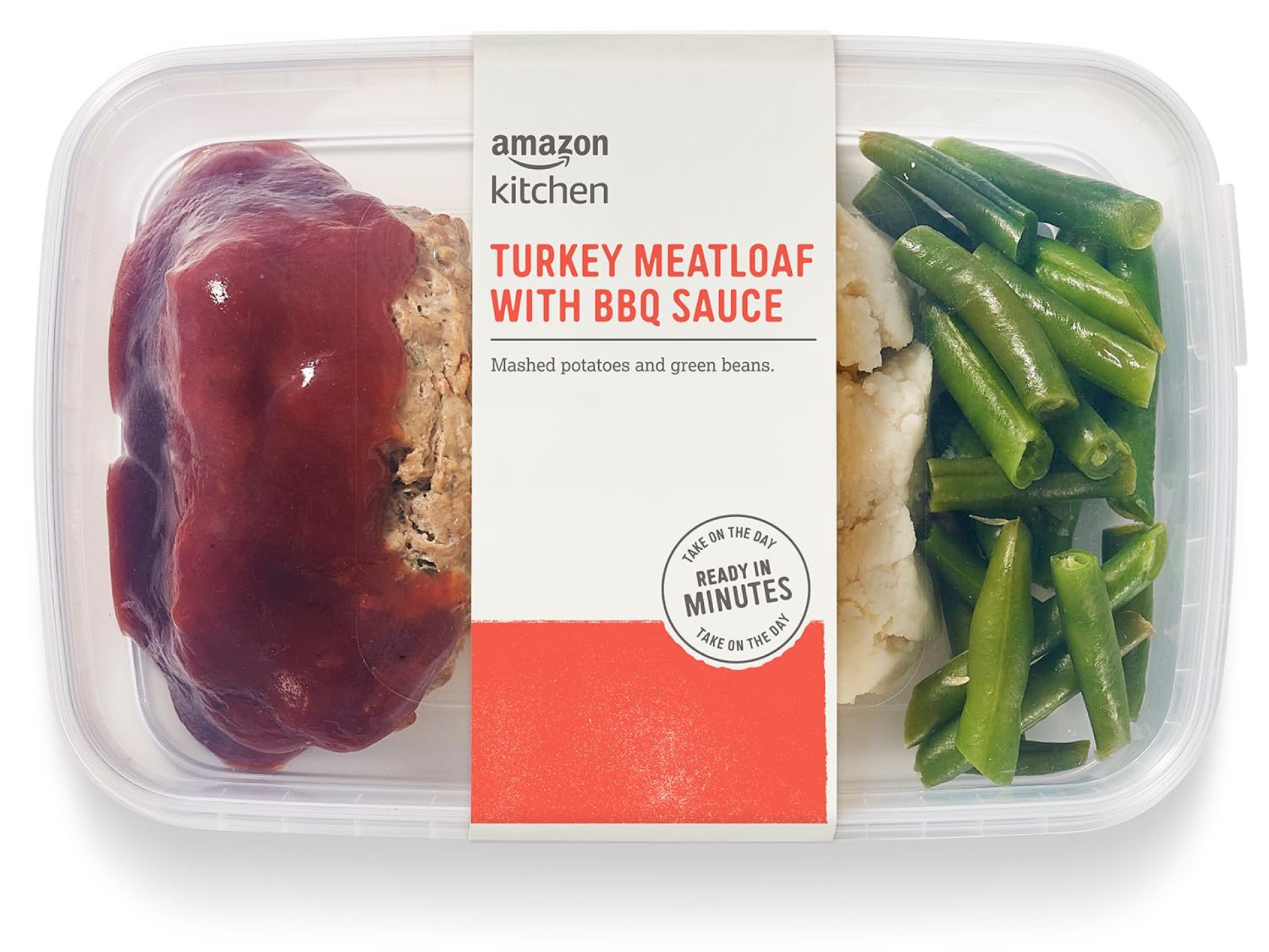 Amazon Kitchen, Turkey Meatloaf with BBQ Sauce, Single Serve Meal, 12.5 Oz Amazon Kitchen, Turkey Meatloaf with BBQ Sauce, Single Serve Meal, 12.5 Oz