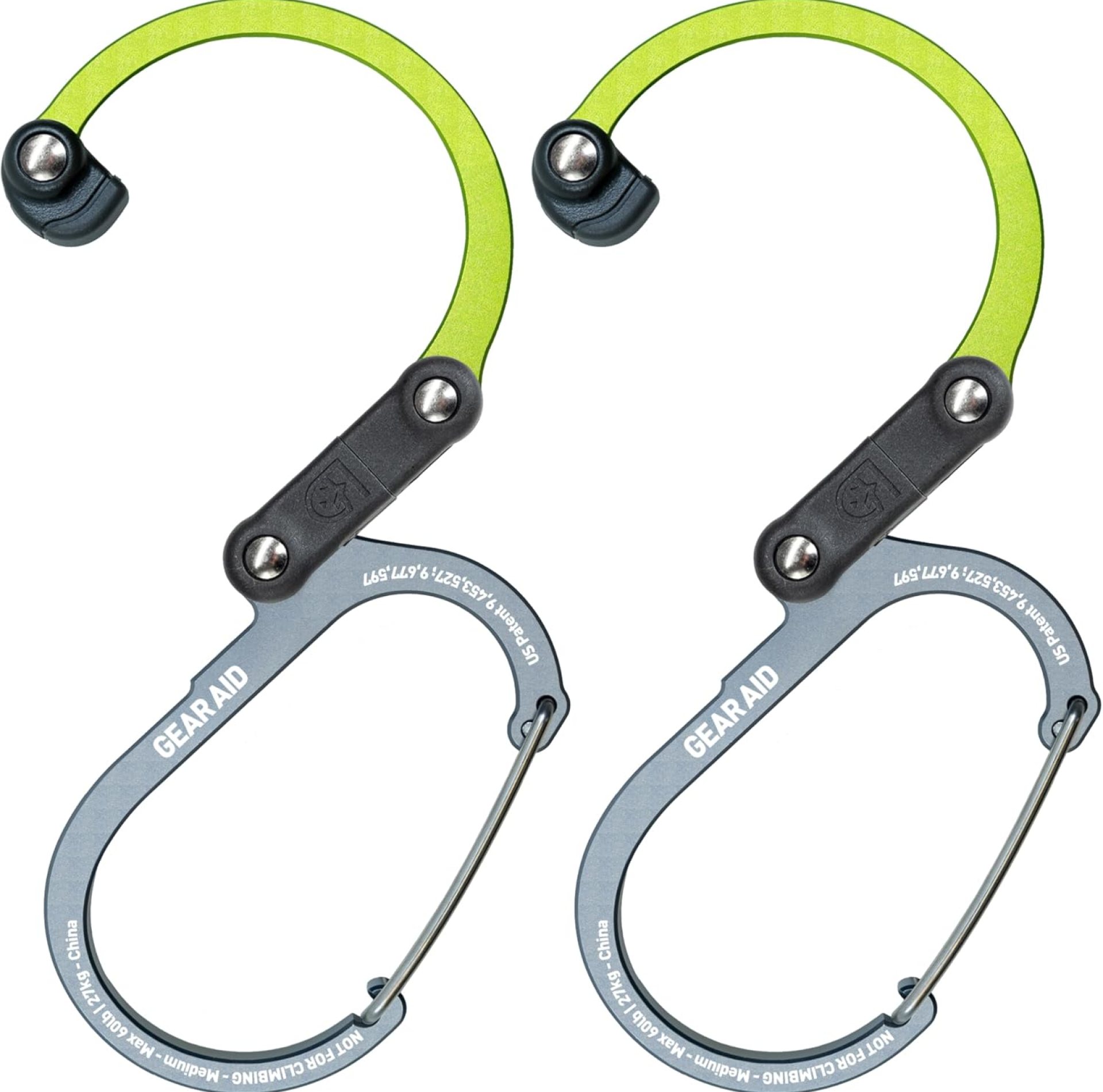 GEAR AID HEROCLIP 360° Swivel Carabiner Gear Clip and Hook (Medium) for Camping, Backpack, Suitcases and Garage Organization GEAR AID HEROCLIP 360° Swivel Carabiner Gear Clip and Hook (Medium) for Camping, Backpack, Suitcases and Garage Organization