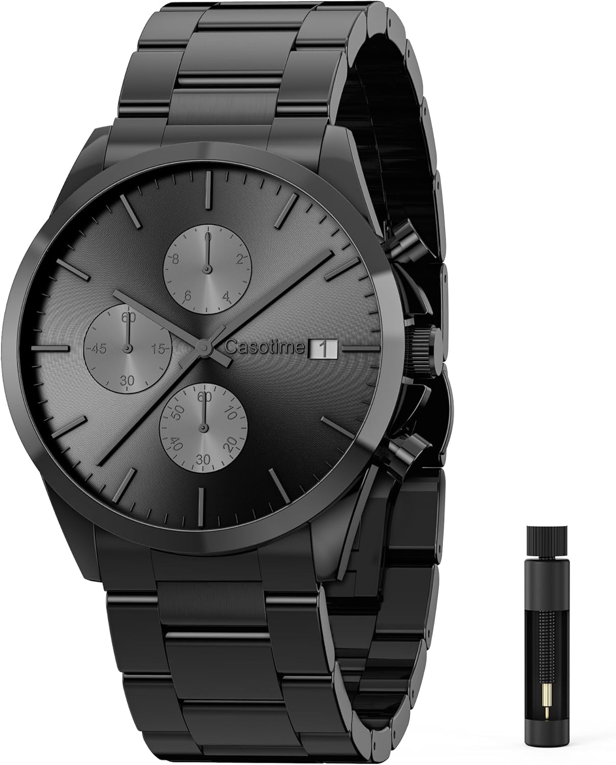 Watches for Men Stainless Steel Band Chronograph Mens Watches 30M Waterproof Analog Quartz Date Watch Luxury Casual Classical Fashion Dress Wrist Watches Elegant Gift for Men Watches for Men Stainless Steel Band Chronograph Mens Watches 30M Waterproof Analog Quartz Date Watch Luxury Casual Classical Fashion Dress Wrist Watches Elegant Gift for Men