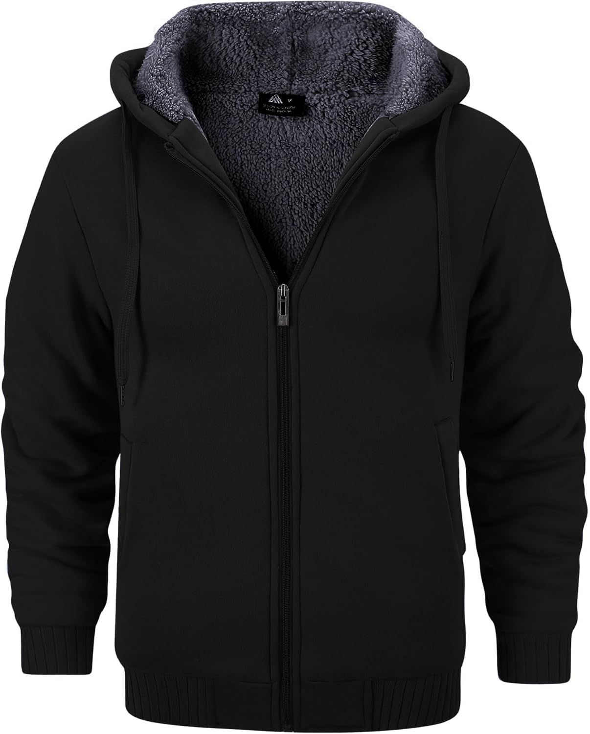 GEEK LIGHTING Hoodies for Men Heavyweight Fleece Sweatshirt – Full Zip Up Thick Sherpa Lined GEEK LIGHTING Hoodies for Men Heavyweight Fleece Sweatshirt – Full Zip Up Thick Sherpa Lined