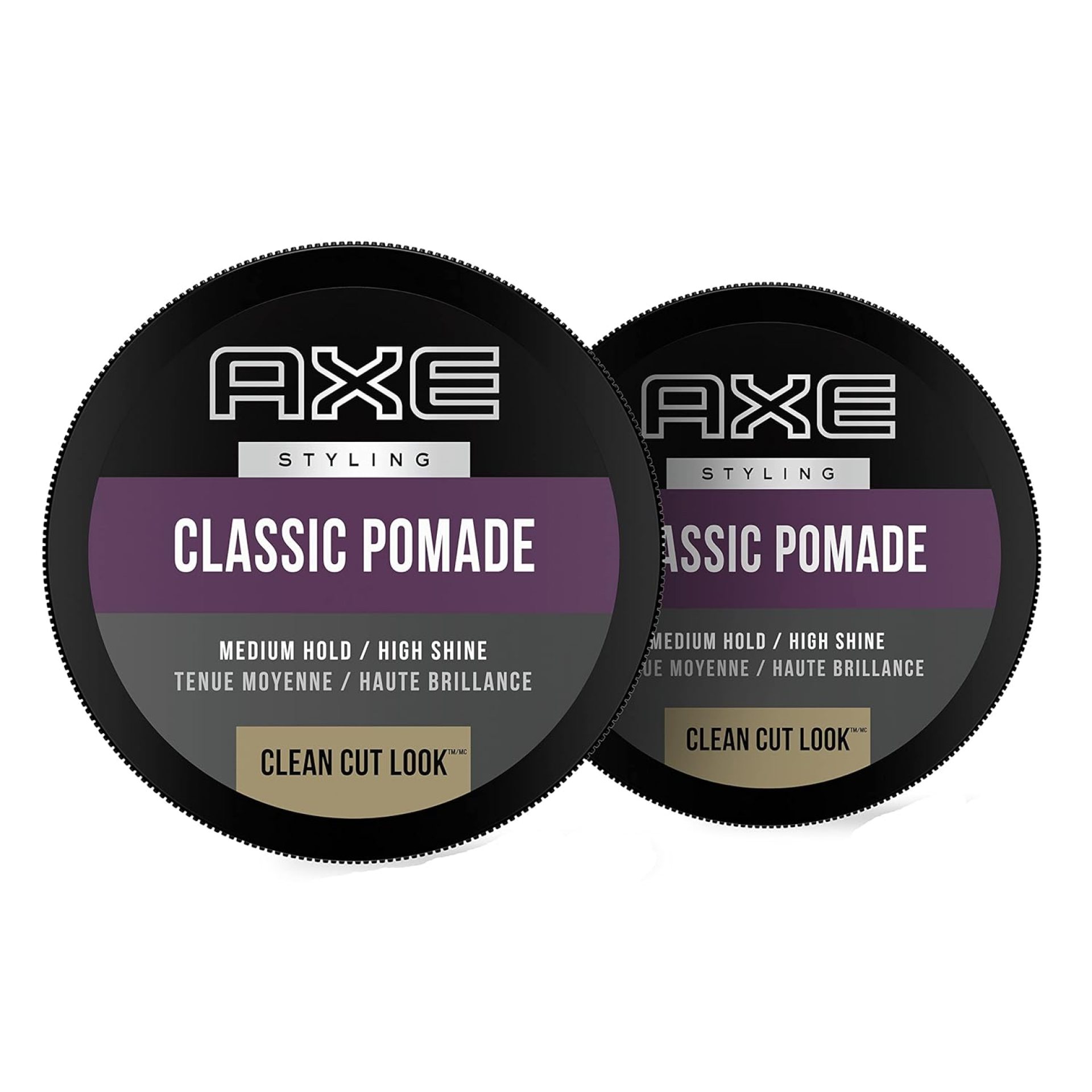 Axe Pomade: Medium Hold and Natural Finish for Easy Styling, 2.64oz (2 Count) Axe Pomade: Medium Hold and Natural Finish for Easy Styling, 2.64oz (2 Count)