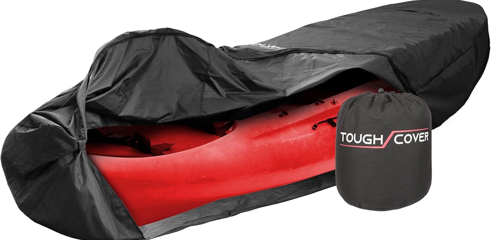 Tough Cover Kayak Cover, Heavy Duty 300D Marine Grade Fabric, Fits 9.5ft – 12ft, Protects Against Water, UV, Dust, Dirt, Wind for Outdoor Protection, Kayak Accessories (Black) Tough Cover Kayak Cover, Heavy Duty 300D Marine Grade Fabric, Fits 9.5ft – 12ft, Protects Against Water, UV, Dust, Dirt, Wind for Outdoor Protection, Kayak Accessories (Black)