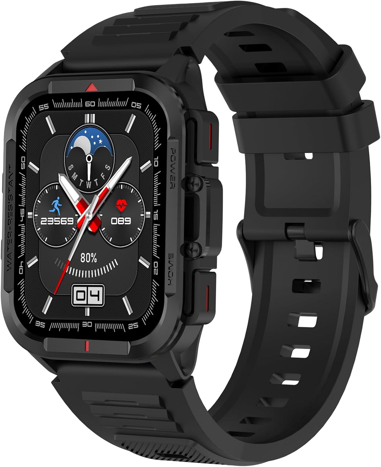 Bebinca Smart Watch for Men, 1.72″ Fitness Tracker, IP68 Waterproof/Heart Rate/Sleep Tracker/Multiple Sport Modes, Fitness Watch Compatible Android iOS(Black) Bebinca Smart Watch for Men, 1.72″ Fitness Tracker, IP68 Waterproof/Heart Rate/Sleep Tracker/Multiple Sport Modes, Fitness Watch Compatible Android iOS(Black)