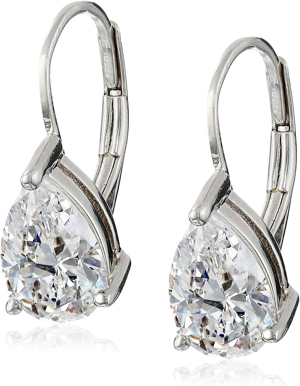 Amazon Essentials Sterling Silver or Gold Plated Sterling Silver Pear Cut Cubic Zirconia Leverback Earrings (previously Amazon Collection) Amazon Essentials Sterling Silver or Gold Plated Sterling Silver Pear Cut Cubic Zirconia Leverback Earrings (previously Amazon Collection)