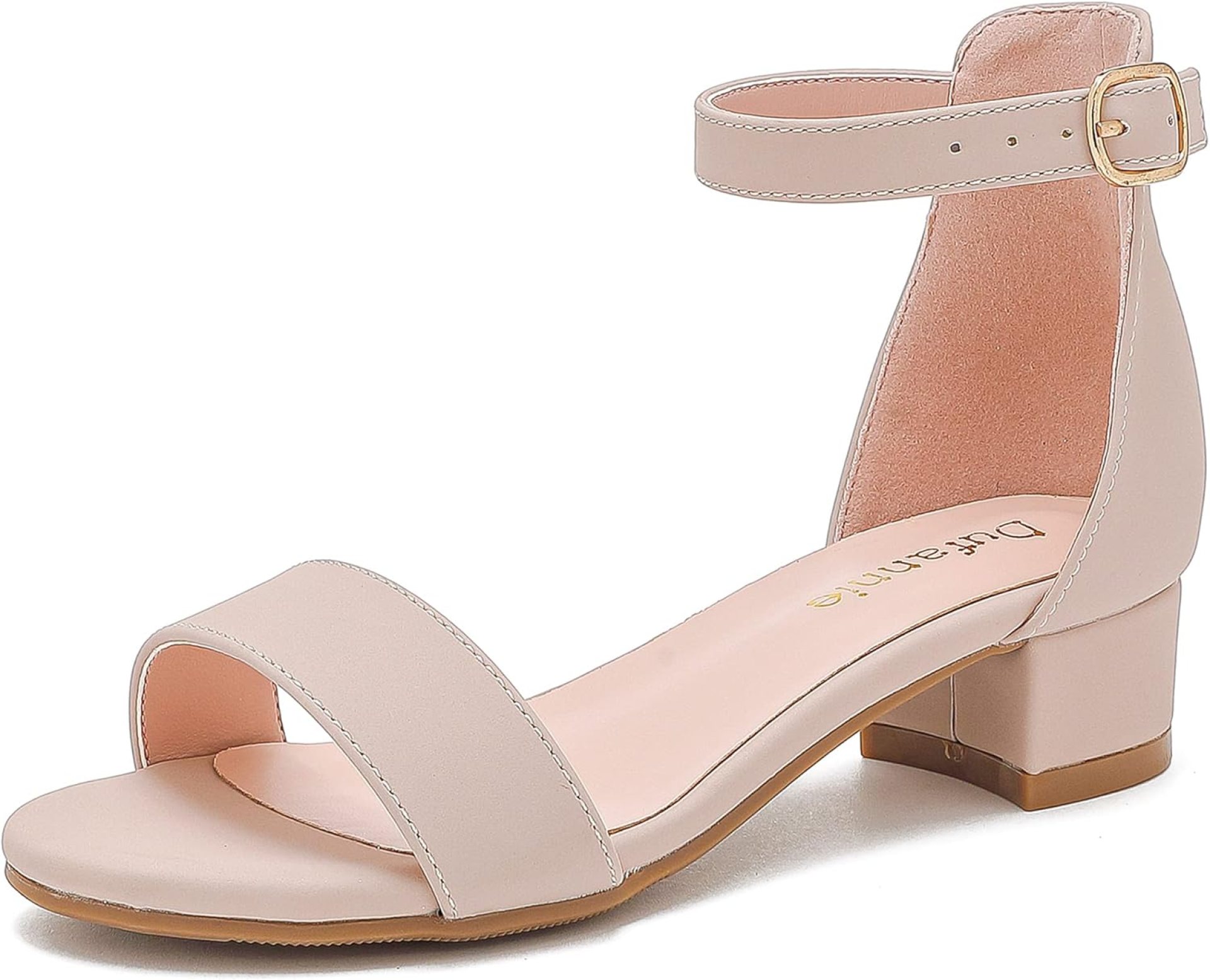 Dufannie Girls Sandals Low Heels Dress Pump Ankle Strap Open Toe Flower Girl Wedding Party for Toddler Little Big Kid Dufannie Girls Sandals Low Heels Dress Pump Ankle Strap Open Toe Flower Girl Wedding Party for Toddler Little Big Kid