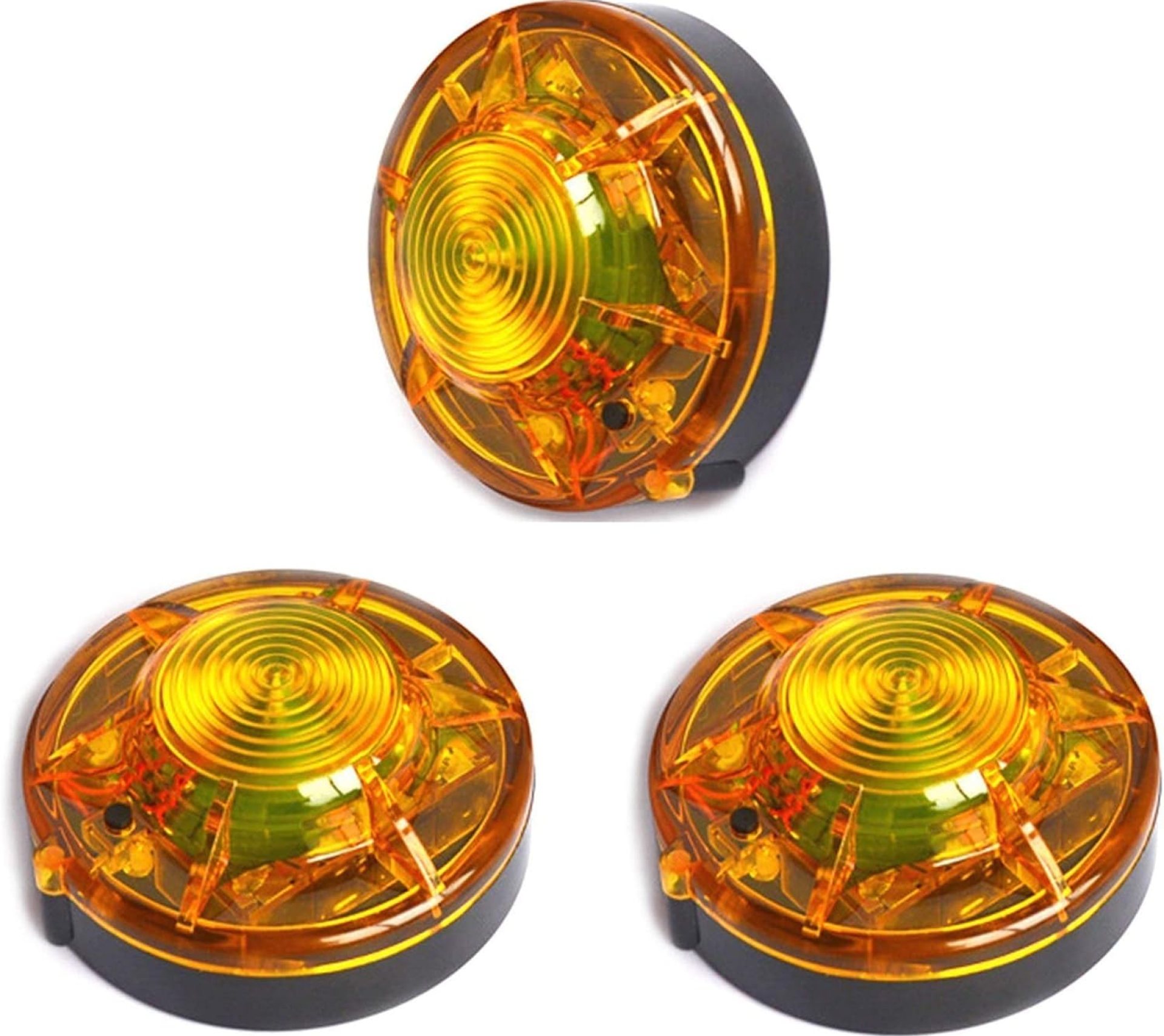 3 Pack LED Road Flares Roadside Flashing Emergency Lights Beacon with Magnetic Base for Vehicle and Outdoor Sports.(Yellow) 3 Pack LED Road Flares Roadside Flashing Emergency Lights Beacon with Magnetic Base for Vehicle and Outdoor Sports.(Yellow)
