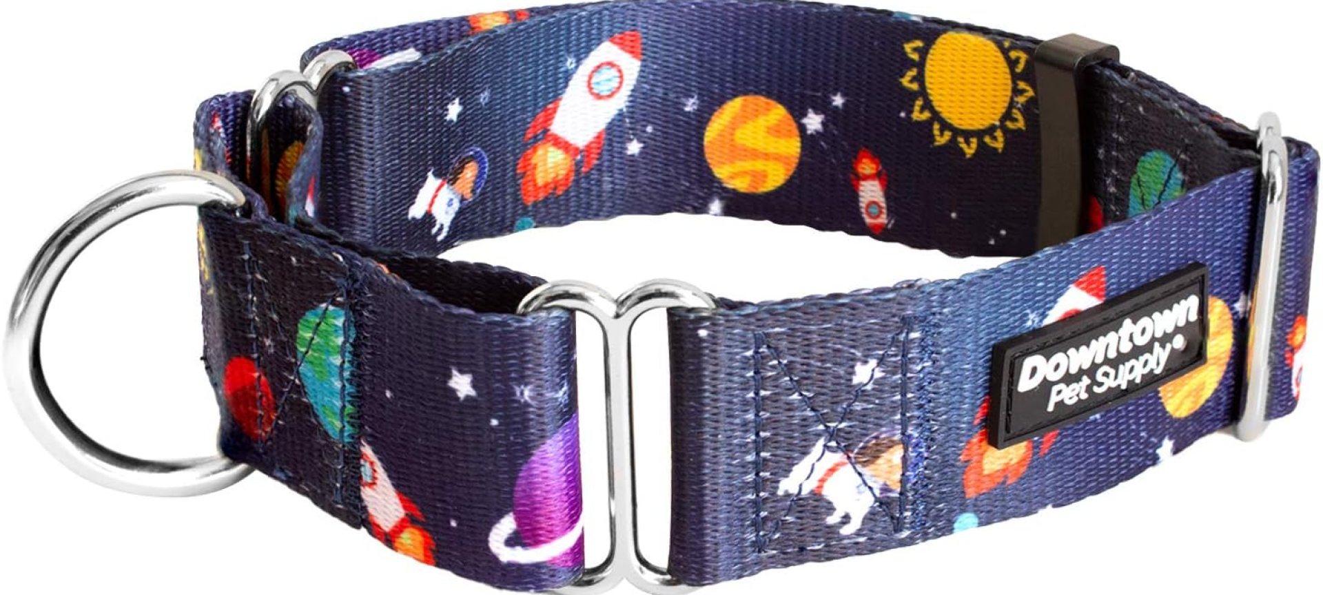 Downtown Pet Supply – Martingale Collar for Dogs – Dog Training Collar – Big, Wide & Thick Dog Collar – Escape-Proof, Weatherproof, Durable and Comfortable – Space – Large Dog Collar Downtown Pet Supply – Martingale Collar for Dogs – Dog Training Collar – Big, Wide & Thick Dog Collar – Escape-Proof, Weatherproof, Durable and Comfortable – Space – Large Dog Collar