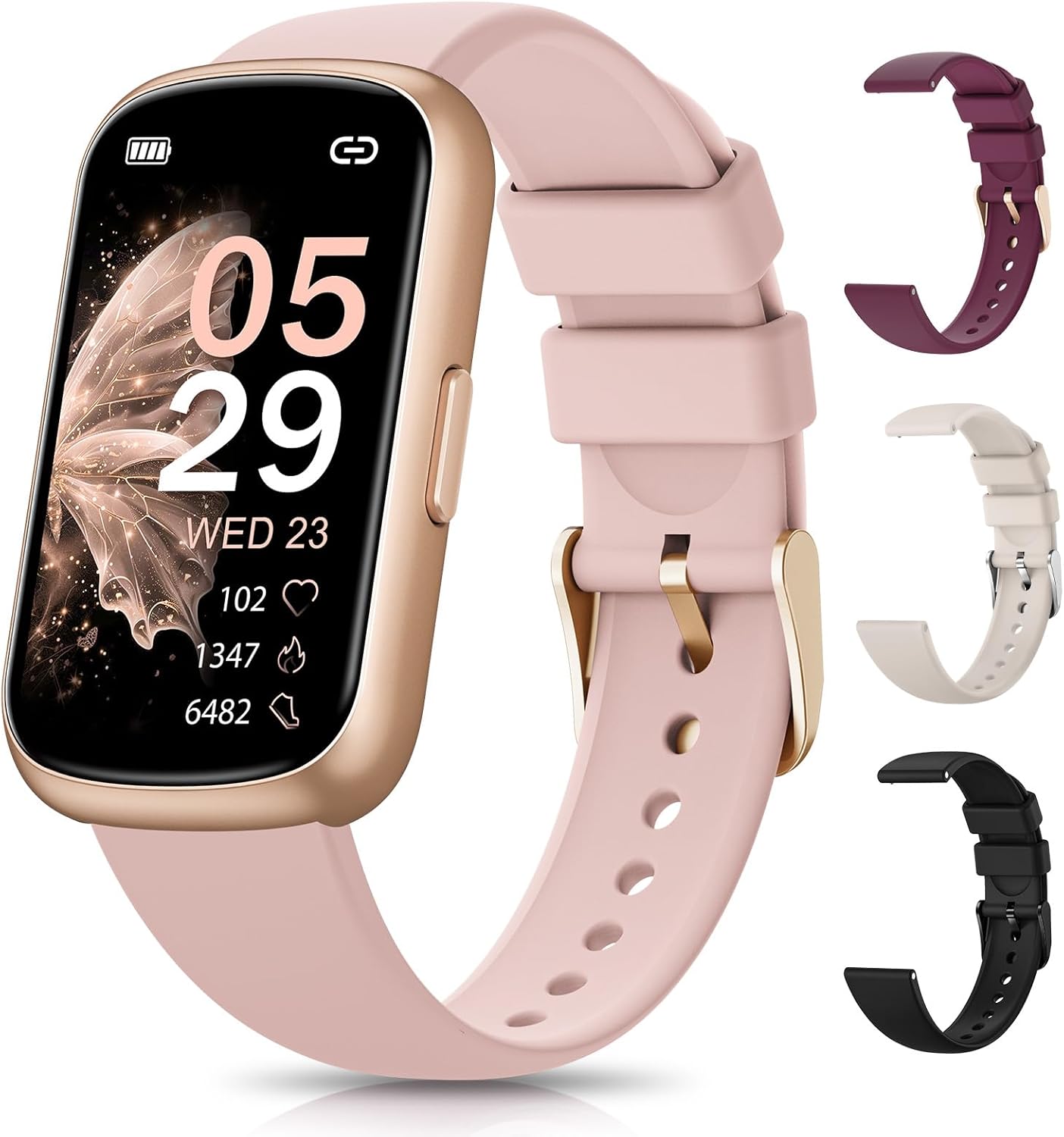 Fitness Tracker, Smart Watches for Women with 24/7 Heart Rate Monitor, Sleep Tracker, Breathing Training, 1.47″ Fitness Watches for Women with 24 Sports Modes, Activity Tracker as Gift (4 Bands) Fitness Tracker, Smart Watches for Women with 24/7 Heart Rate Monitor, Sleep Tracker, Breathing Training, 1.47″ Fitness Watches for Women with 24 Sports Modes, Activity Tracker as Gift (4 Bands)
