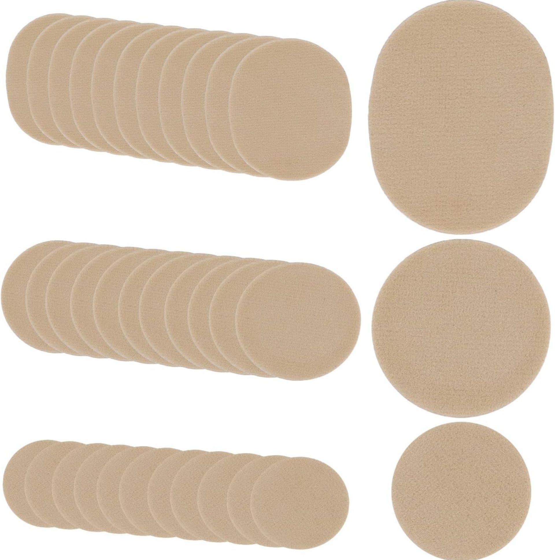 36pcs Moleskin Adhesive Pads, Protective Moleskin Bandages Comfortable Patch Adhesive Moleskin Strips Cushions Soft Coffee-Colored Heel Shoes Stickers for Feet Toes Prevention 36pcs Moleskin Adhesive Pads, Protective Moleskin Bandages Comfortable Patch Adhesive Moleskin Strips Cushions Soft Coffee-Colored Heel Shoes Stickers for Feet Toes Prevention