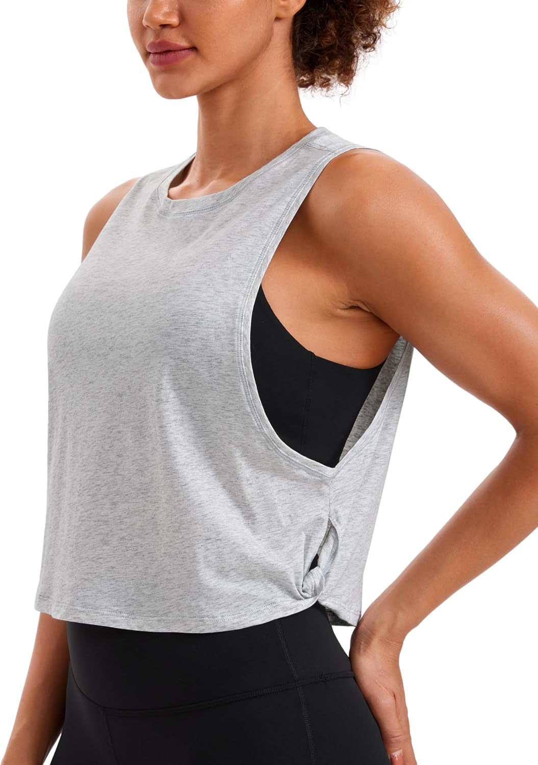 CRZ YOGA Pima Cotton Cropped Workout Tank Tops for Women – Sleeveless Sports Athletic Yoga Running Gym Crop Shirts CRZ YOGA Pima Cotton Cropped Workout Tank Tops for Women – Sleeveless Sports Athletic Yoga Running Gym Crop Shirts