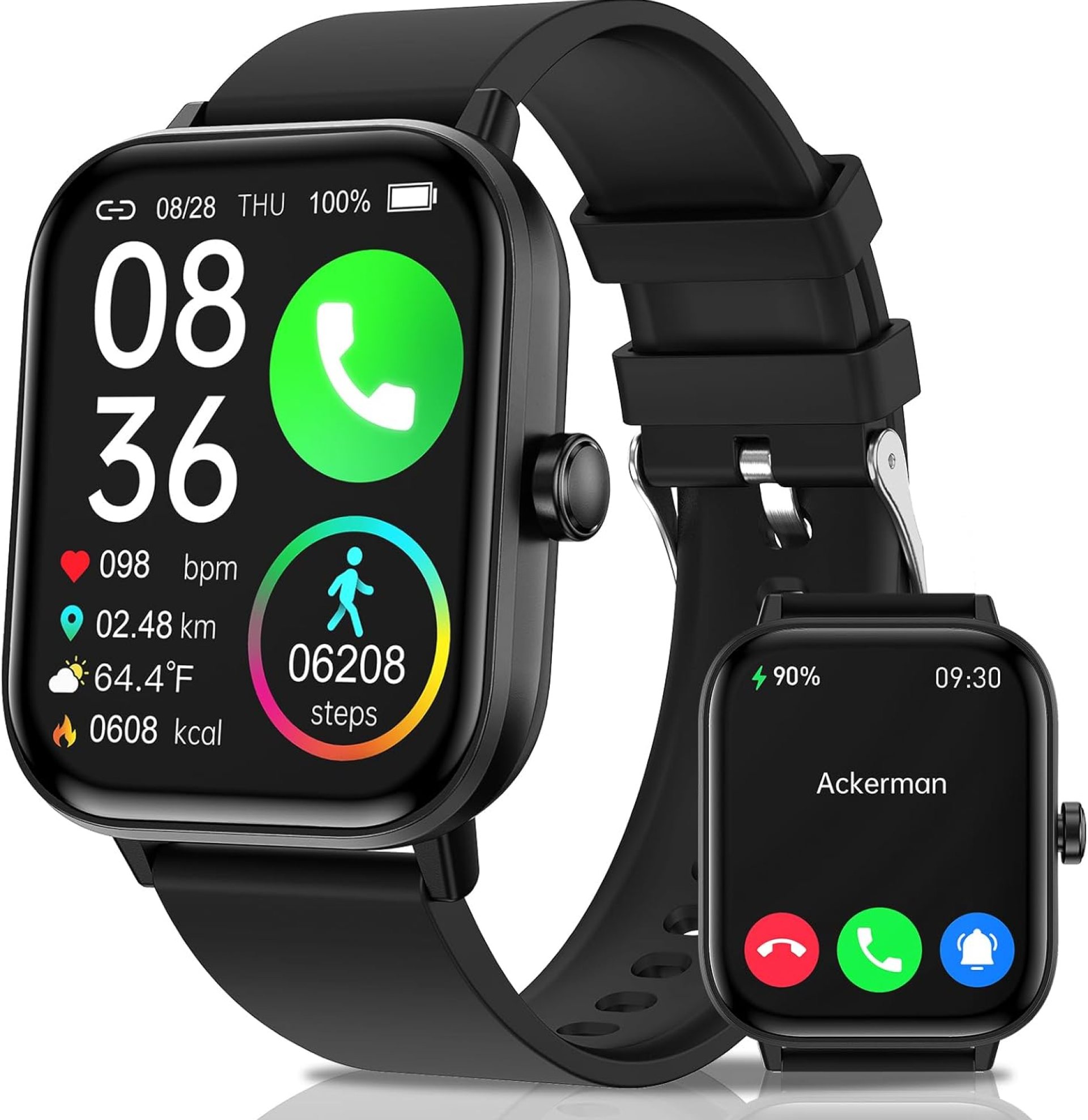 Smart Watch for Men Women (Answer/Make Calls), 1.83″ Smartwatch with Heart Rate Blood Pressure Sleep Monitor, IP67 Waterproof, Fitness Activity Tracker, Smartwatches for iOS & Android Phones Smart Watch for Men Women (Answer/Make Calls), 1.83″ Smartwatch with Heart Rate Blood Pressure Sleep Monitor, IP67 Waterproof, Fitness Activity Tracker, Smartwatches for iOS & Android Phones