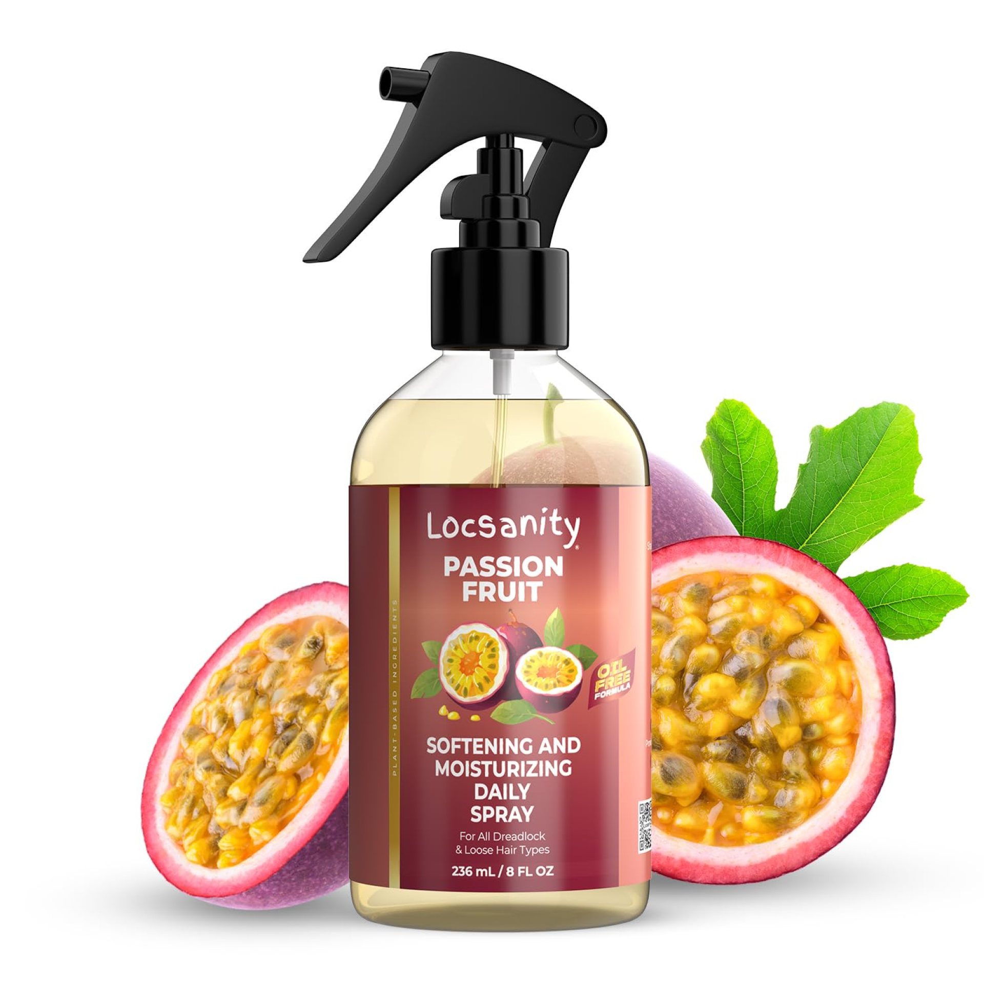 Locsanity Daily Moisturizing Spray for Dull, Dry Locs – Passion Fruit Hair and Scalp Moisturizer for Dreadlocks, Sisterlocks, Microlocks, Braids to Control Oil and Frizz (8 fl oz) Locsanity Daily Moisturizing Spray for Dull, Dry Locs – Passion Fruit Hair and Scalp Moisturizer for Dreadlocks, Sisterlocks, Microlocks, Braids to Control Oil and Frizz (8 fl oz)