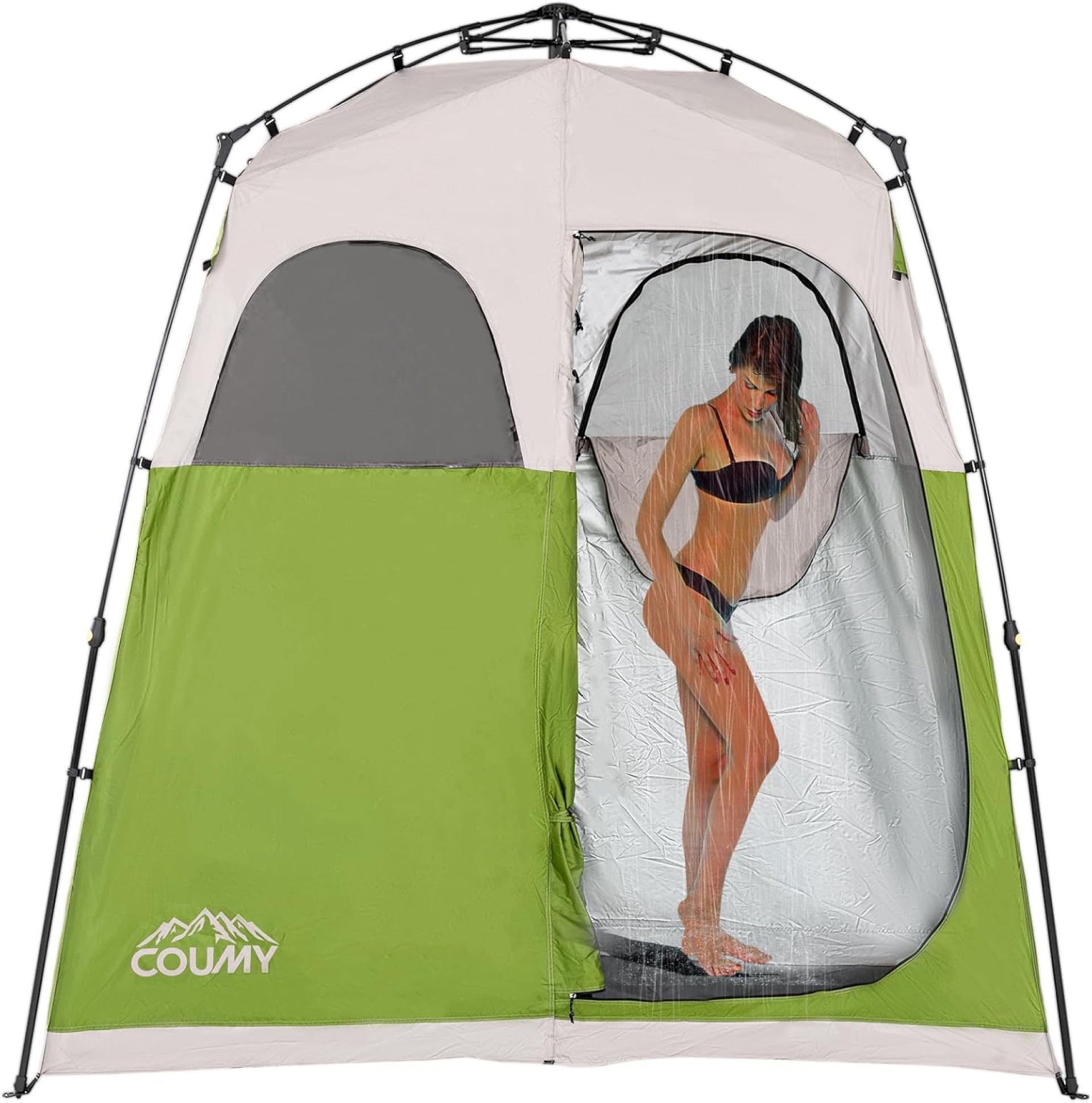 Instant Pop-up Camping Shower Tent Privacy Shelter with 1 Room/2 Rooms, Portable Outdoor Shower, Changing Room, Sun Shelter for Camping, Beach Hiking, and Fishing Instant Pop-up Camping Shower Tent Privacy Shelter with 1 Room/2 Rooms, Portable Outdoor Shower, Changing Room, Sun Shelter for Camping, Beach Hiking, and Fishing