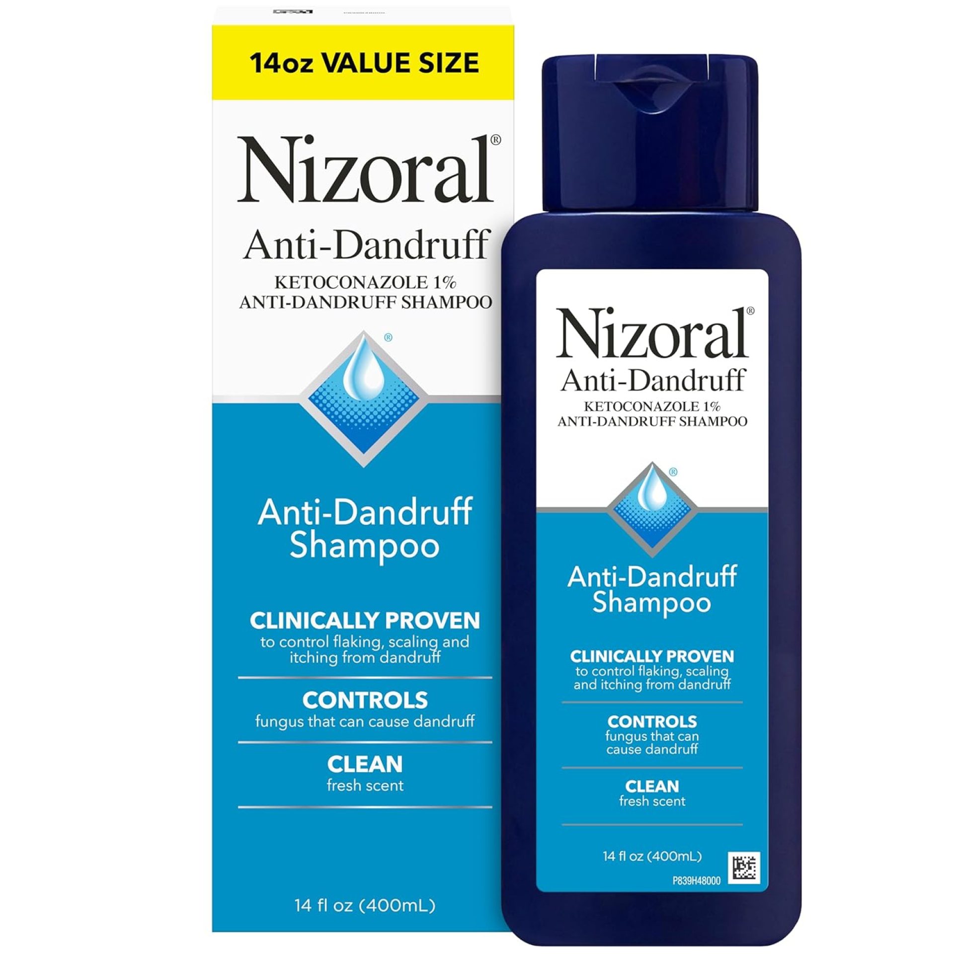 Nizoral Anti-Dandruff Shampoo with 1% Ketoconazole, Fresh Scent, 14 Fl Oz Nizoral Anti-Dandruff Shampoo with 1% Ketoconazole, Fresh Scent, 14 Fl Oz