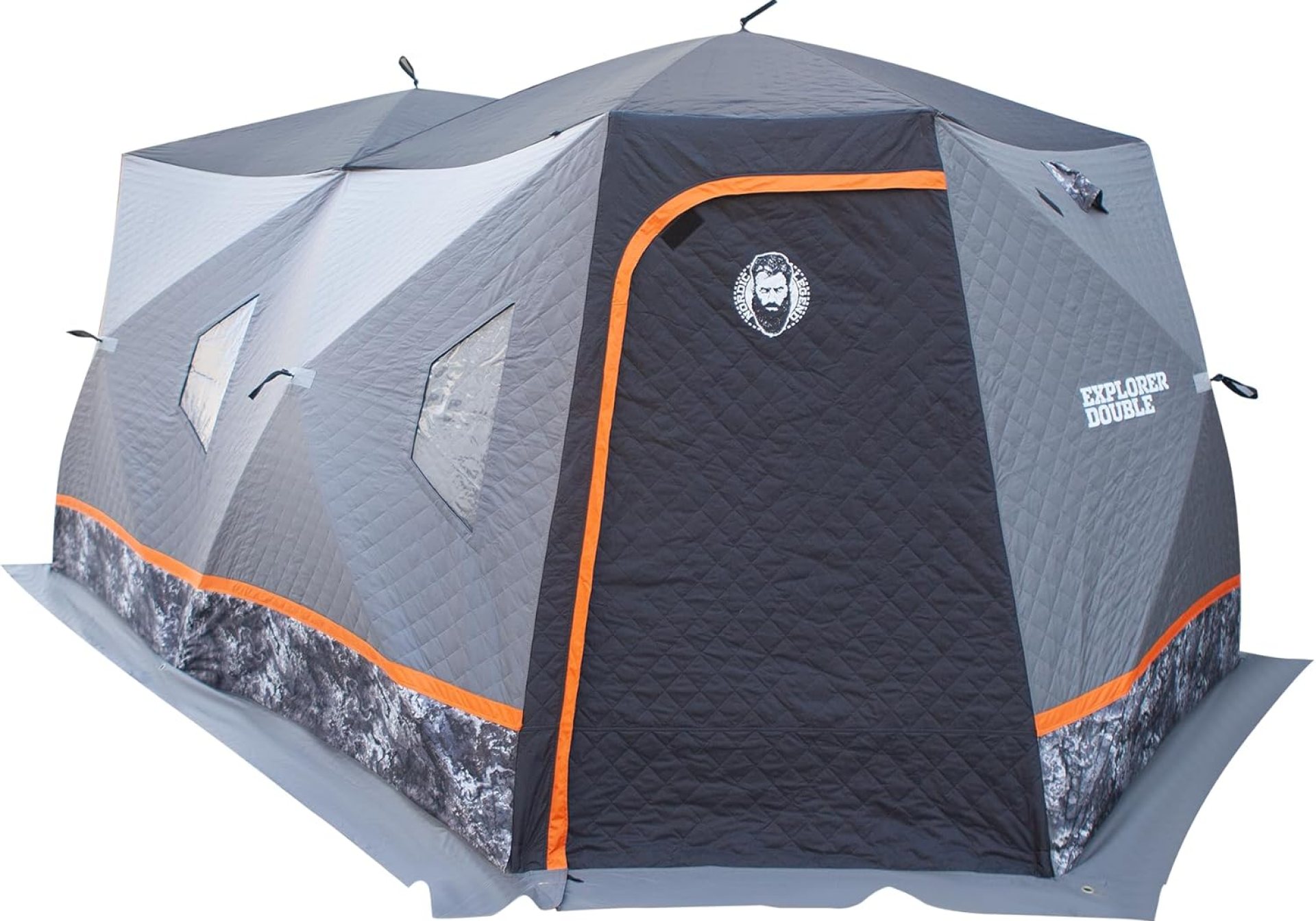 Explorer Series Wide Bottom Insulated Ice Shelter, 6-8 Person Ice Fishing Tent for Ice Fishing Explorer Series Wide Bottom Insulated Ice Shelter, 6-8 Person Ice Fishing Tent for Ice Fishing