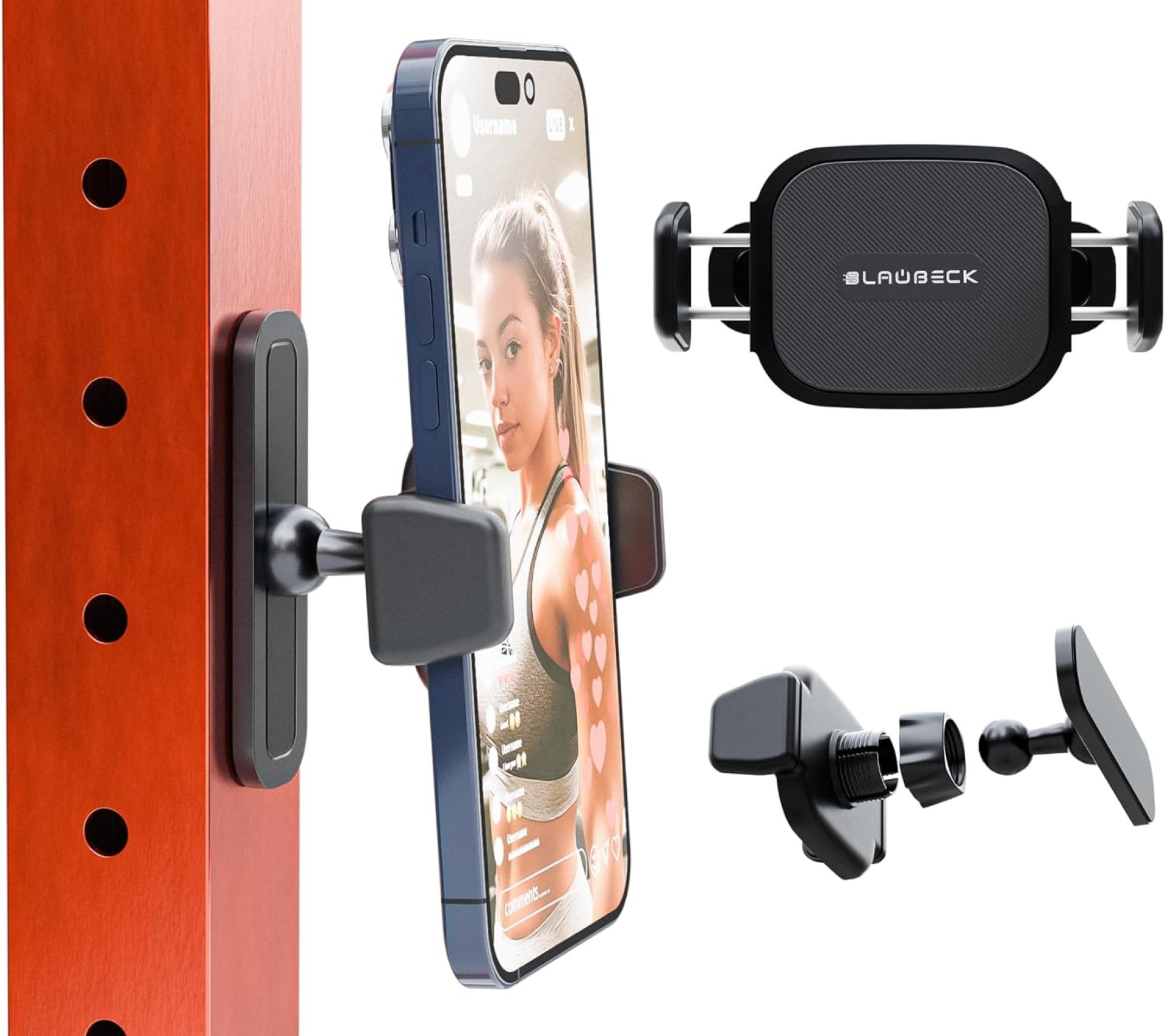 Magnetic Phone Holder for Gym – Essential Gym Rats Stuff – Magnetic Tripod for iPhone and Magnet Phone Mount– Home Workout Accessories and Gear Magnetic Phone Holder for Gym – Essential Gym Rats Stuff – Magnetic Tripod for iPhone and Magnet Phone Mount– Home Workout Accessories and Gear