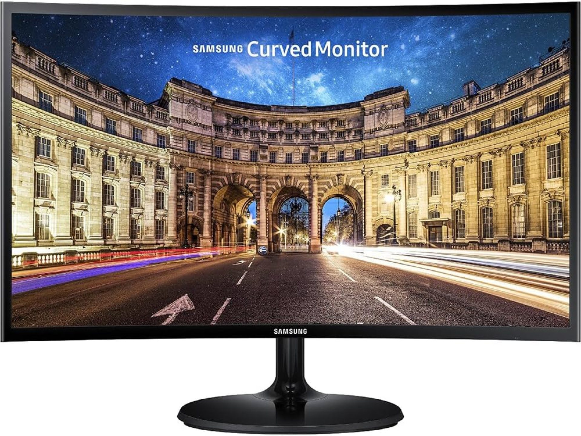 SAMSUNG LC24F390FHNXZA 24-inch Curved LED FHD 1080p Gaming Monitor (Super Slim Design), 60Hz Refresh Rate w/AMD FreeSync Game Mode SAMSUNG LC24F390FHNXZA 24-inch Curved LED FHD 1080p Gaming Monitor (Super Slim Design), 60Hz Refresh Rate w/AMD FreeSync Game Mode