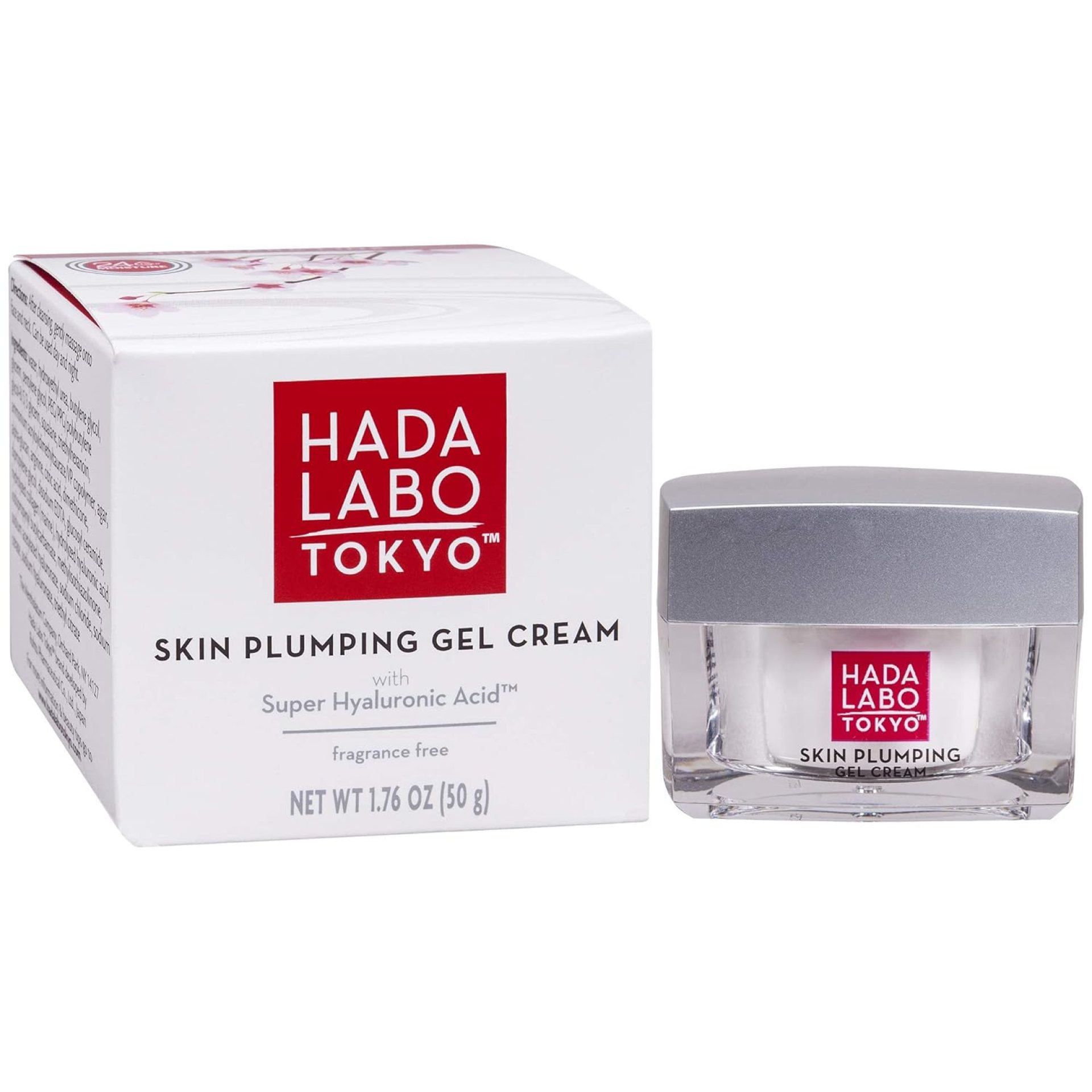 Hada Labo Tokyo Plumping Gel Cream, Facial Moisturizer, Clinically Proven to Provide 24-Hour Moisture in One Use, Super HyaluronicAcid, Ceramides, Collagen, No Parabens, Dyes or Fragrance, 1.76 oz Hada Labo Tokyo Plumping Gel Cream, Facial Moisturizer, Clinically Proven to Provide 24-Hour Moisture in One Use, Super HyaluronicAcid, Ceramides, Collagen, No Parabens, Dyes or Fragrance, 1.76 oz