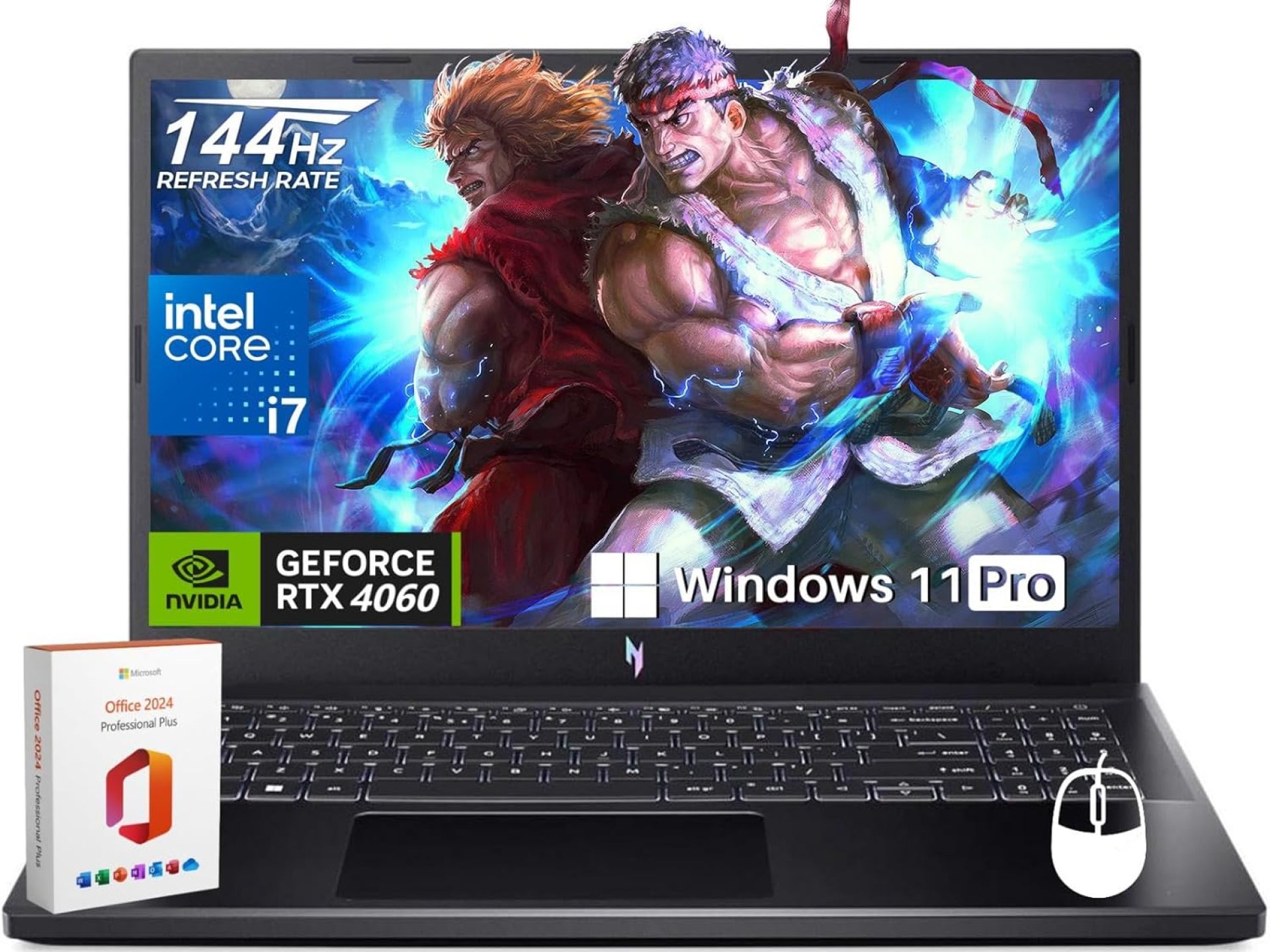 acer Nitro V 15 Gaming Laptop,15.6″ FHD IPS 144 Hz, Intel 10-i7-13620H, Office 2024 Lifetime License, 32GB DDR5, 1TB SSD, GeForce RTX 4060, Wi-Fi 6, Backlit Keyboard, Win 11 Pro, w/Accessories acer Nitro V 15 Gaming Laptop,15.6″ FHD IPS 144 Hz, Intel 10-i7-13620H, Office 2024 Lifetime License, 32GB DDR5, 1TB SSD, GeForce RTX 4060, Wi-Fi 6, Backlit Keyboard, Win 11 Pro, w/Accessories